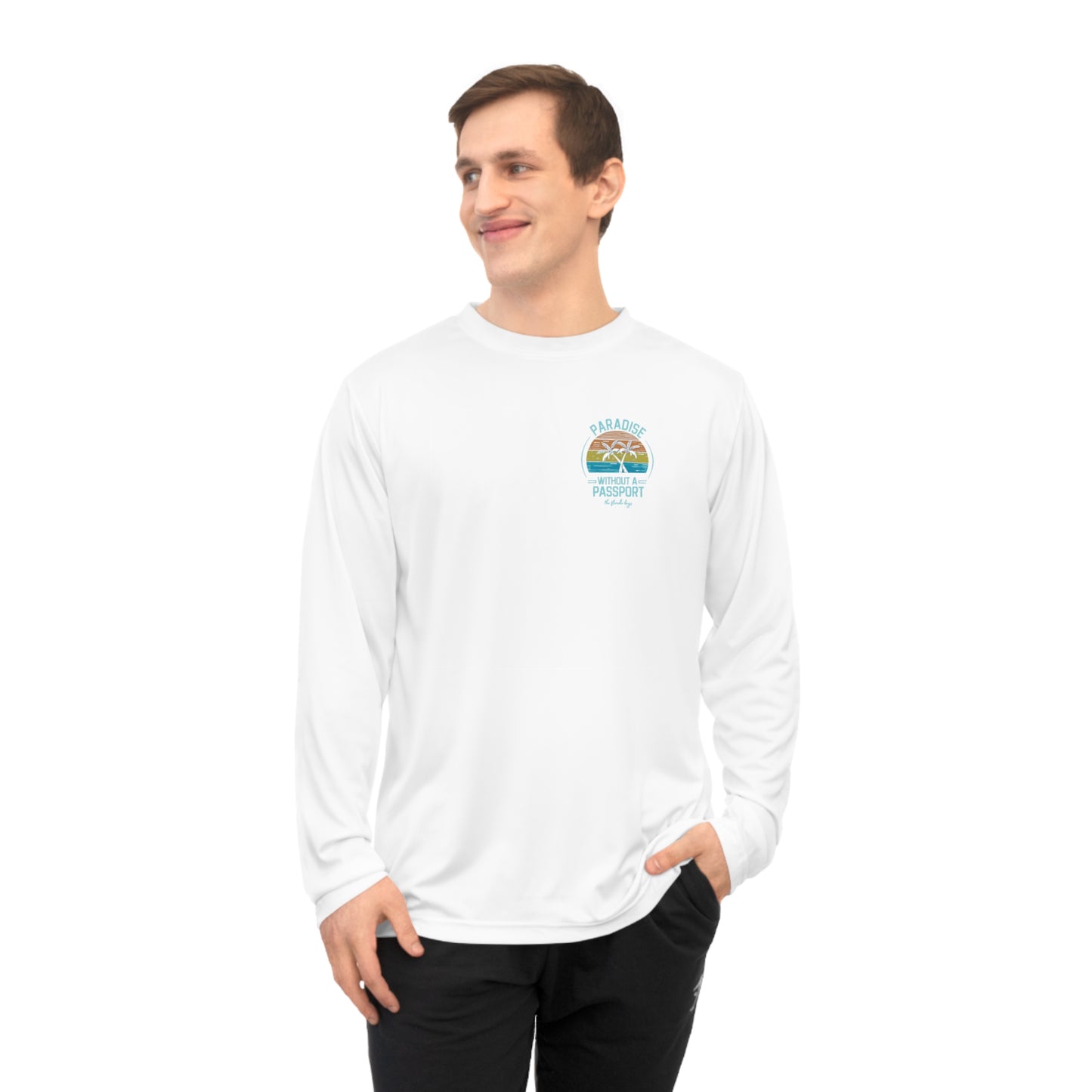Paradise without a passport - Florida keys - UV long sleeve shirt - long sleeve fishing shirt - UV shirt - florida fishing shirt