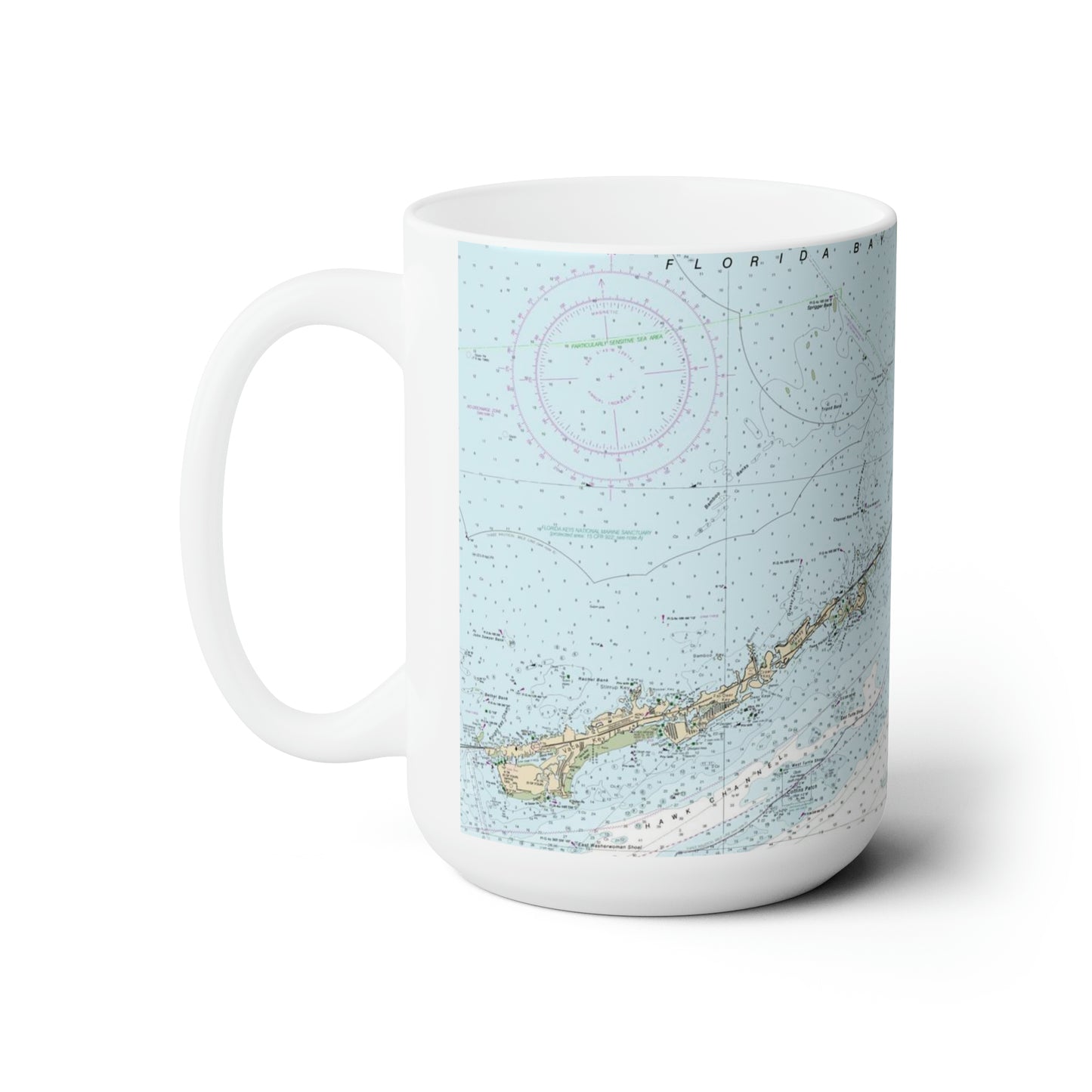 Florida Keys Map Coffee Mug -  Keys Vacation souvenir