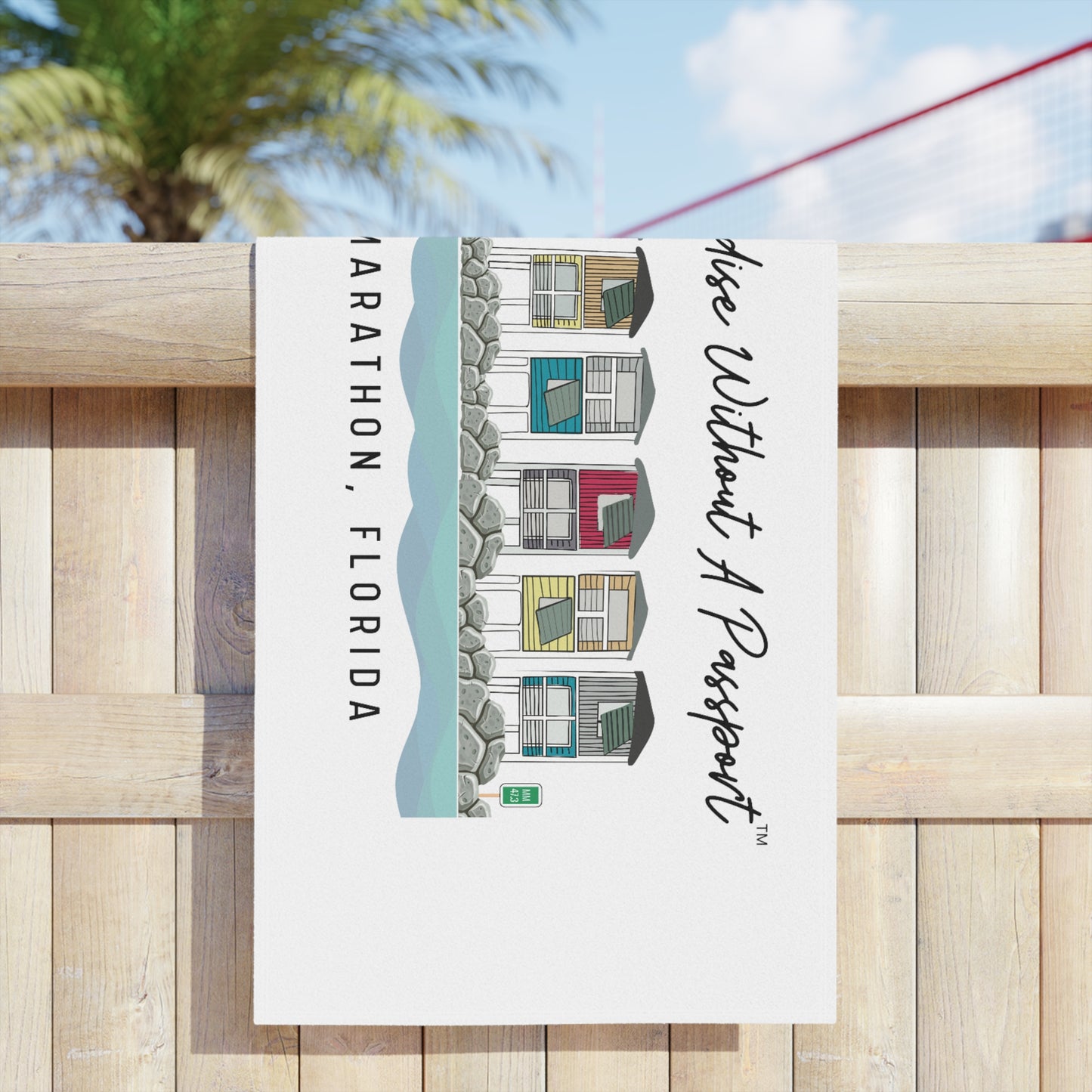 Paradise without a Passport - beach towel