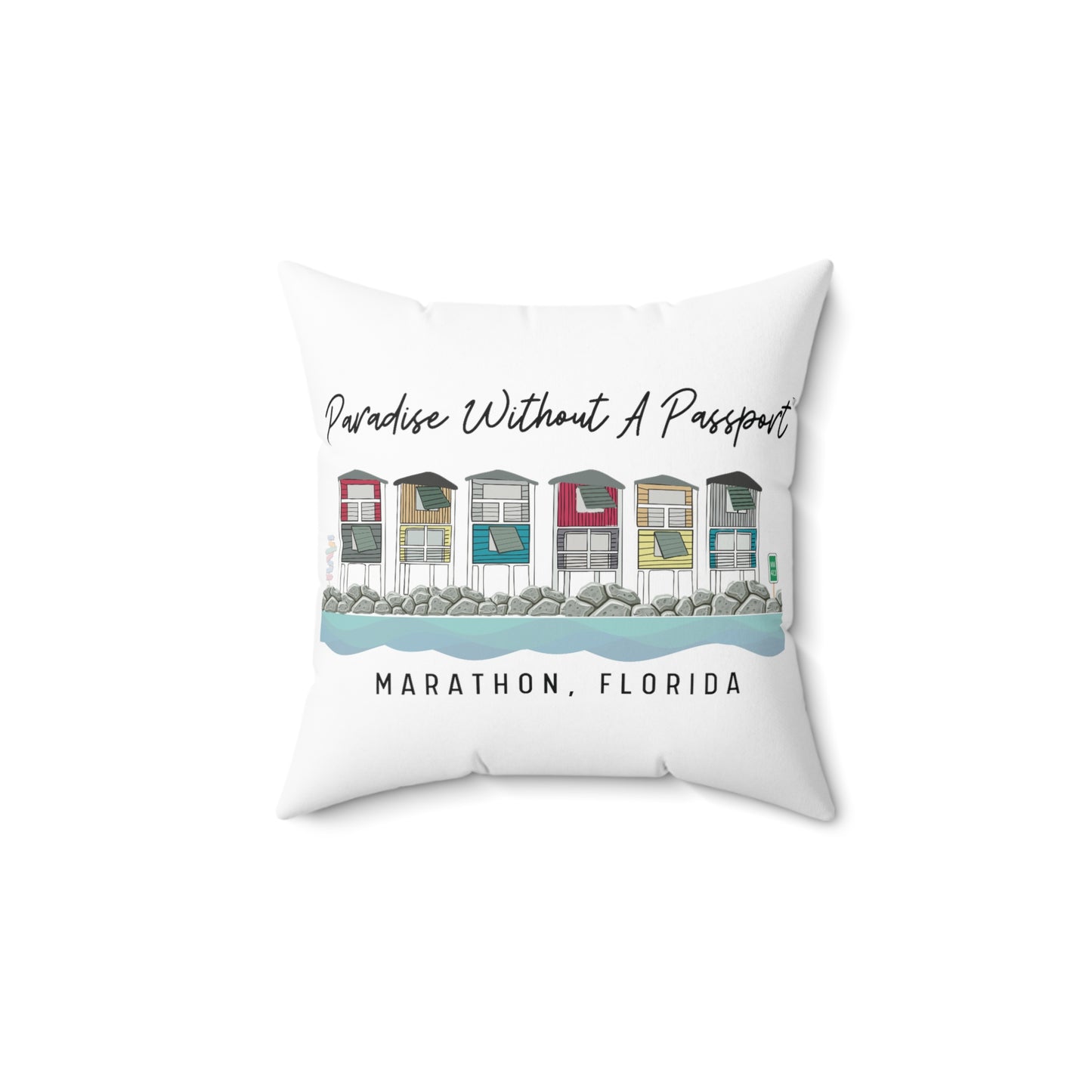paradise without a passport - throw pillows - four sizes