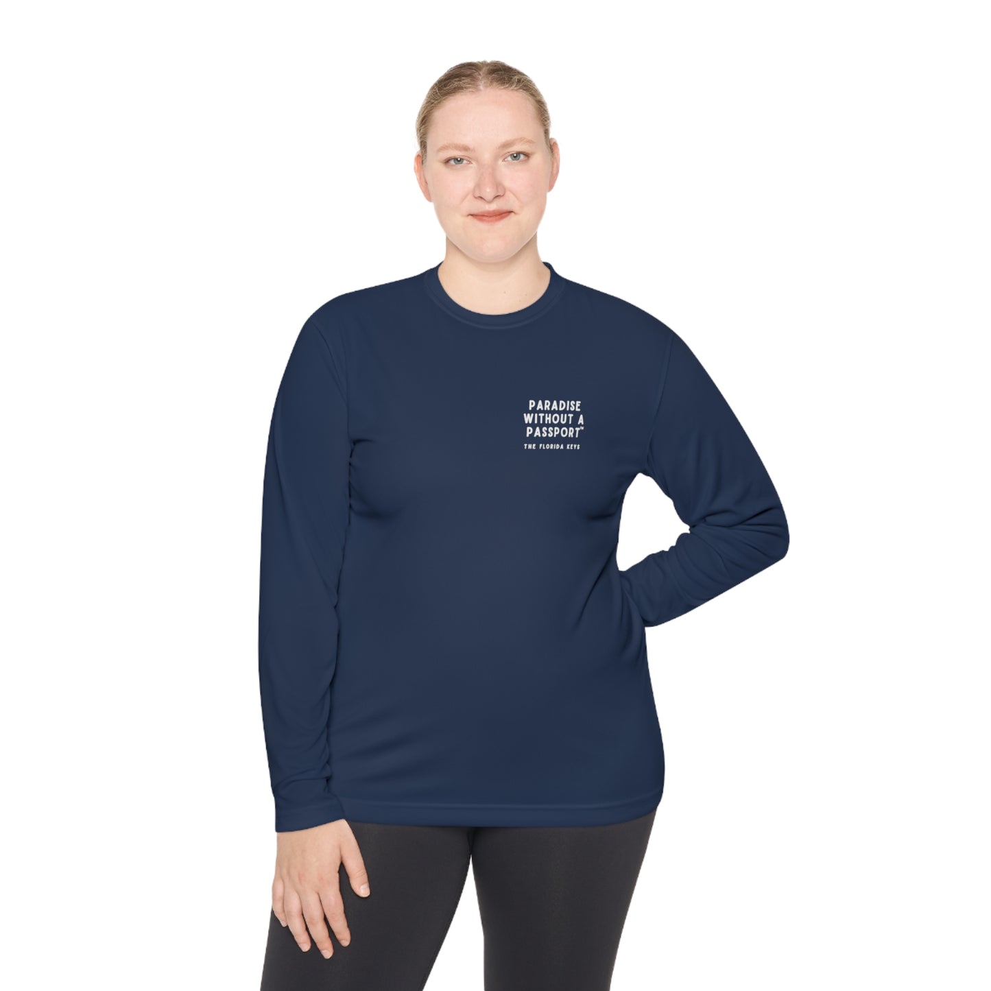 florida keys map - long sleeve fishing shirt - uv protected