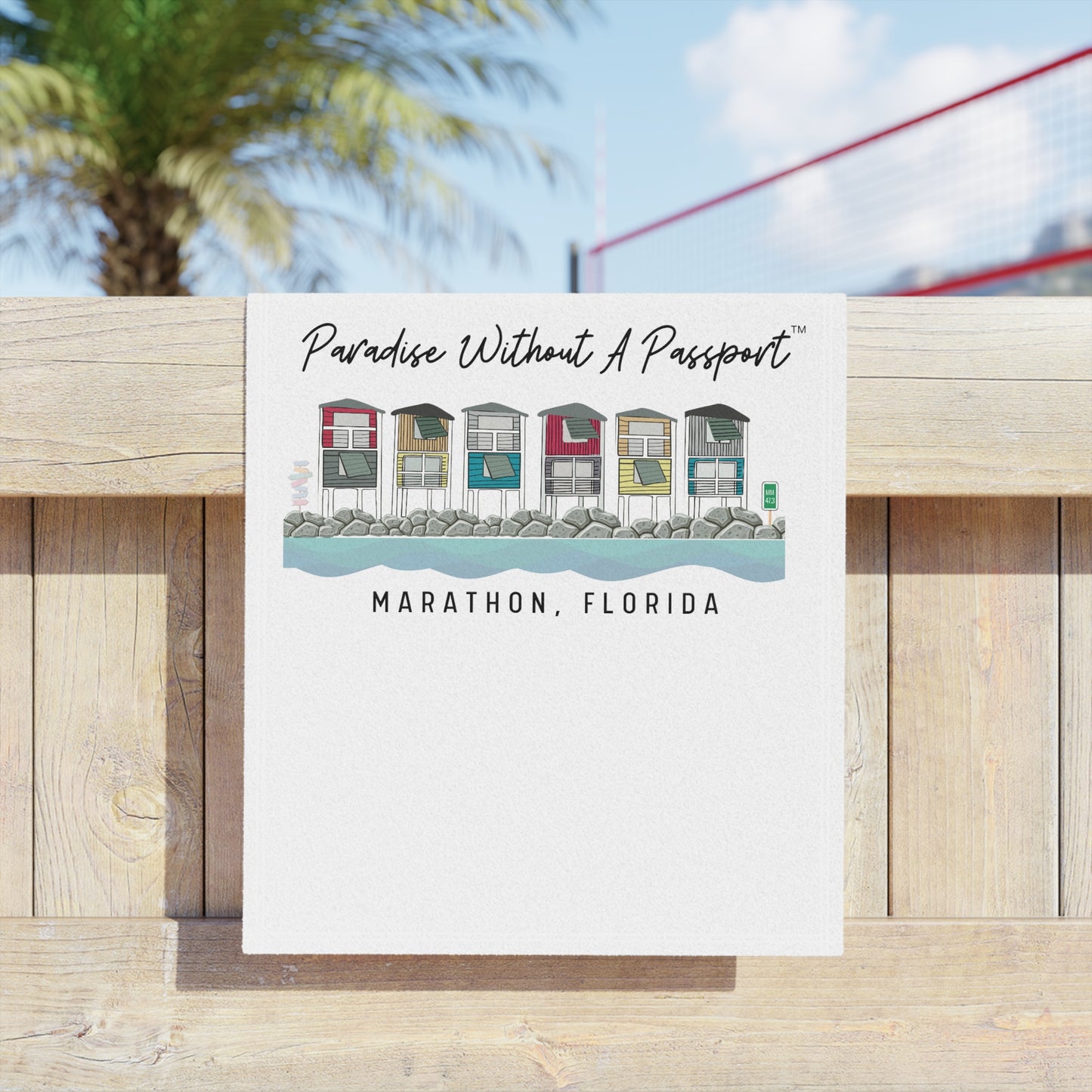 Paradise without a Passport - beach towel