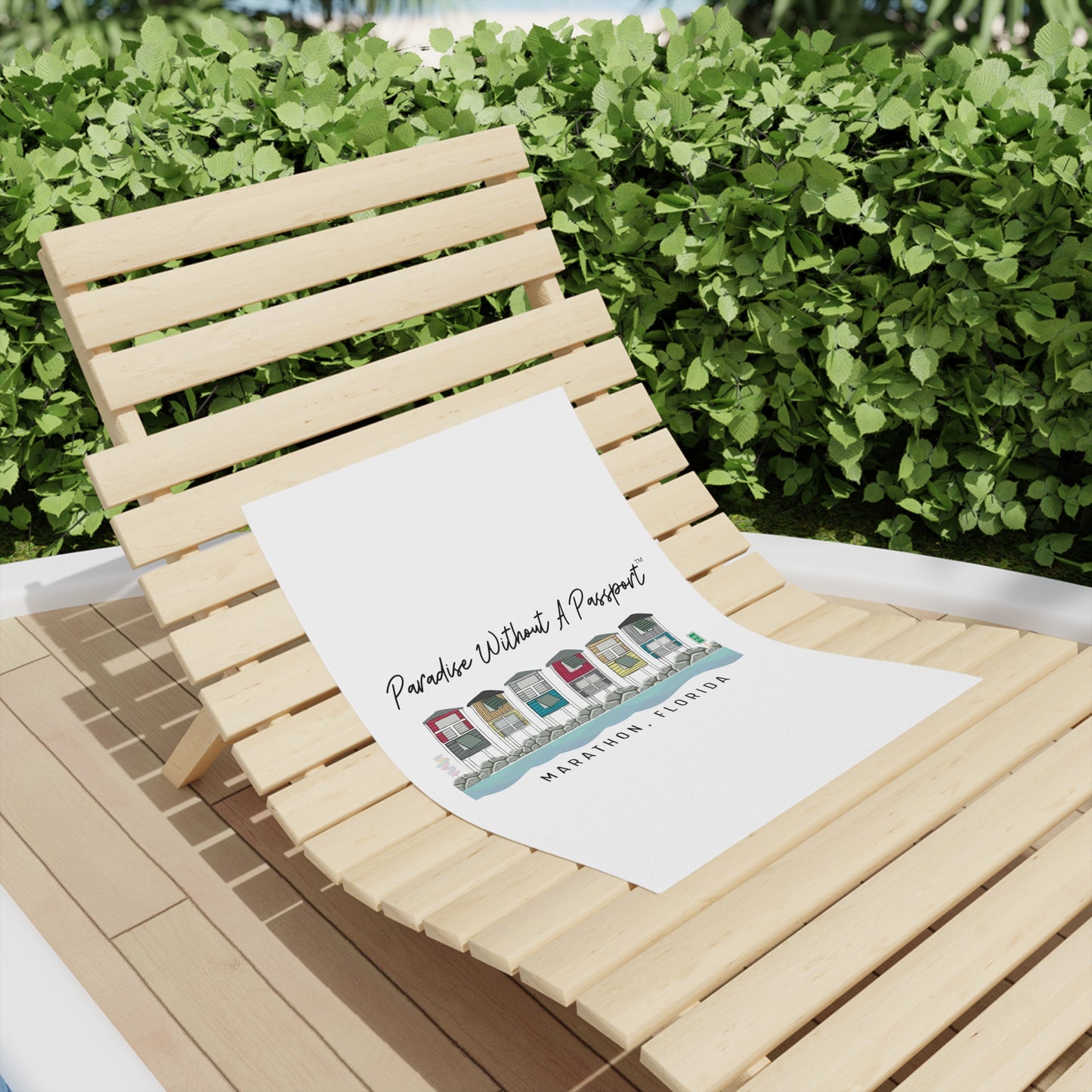 Paradise without a Passport - beach towel