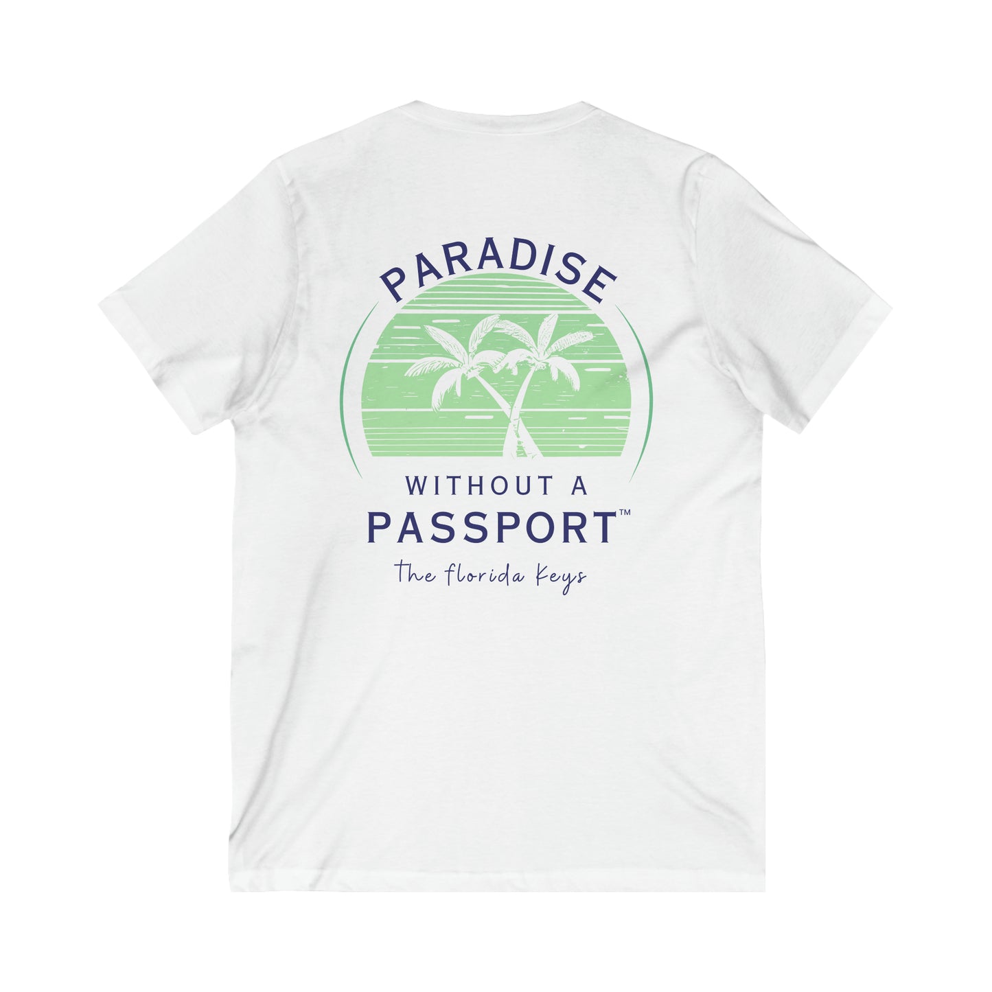 retro florida keys vneck tshirt - womens tee - vneck shirt florida keys - vintage style