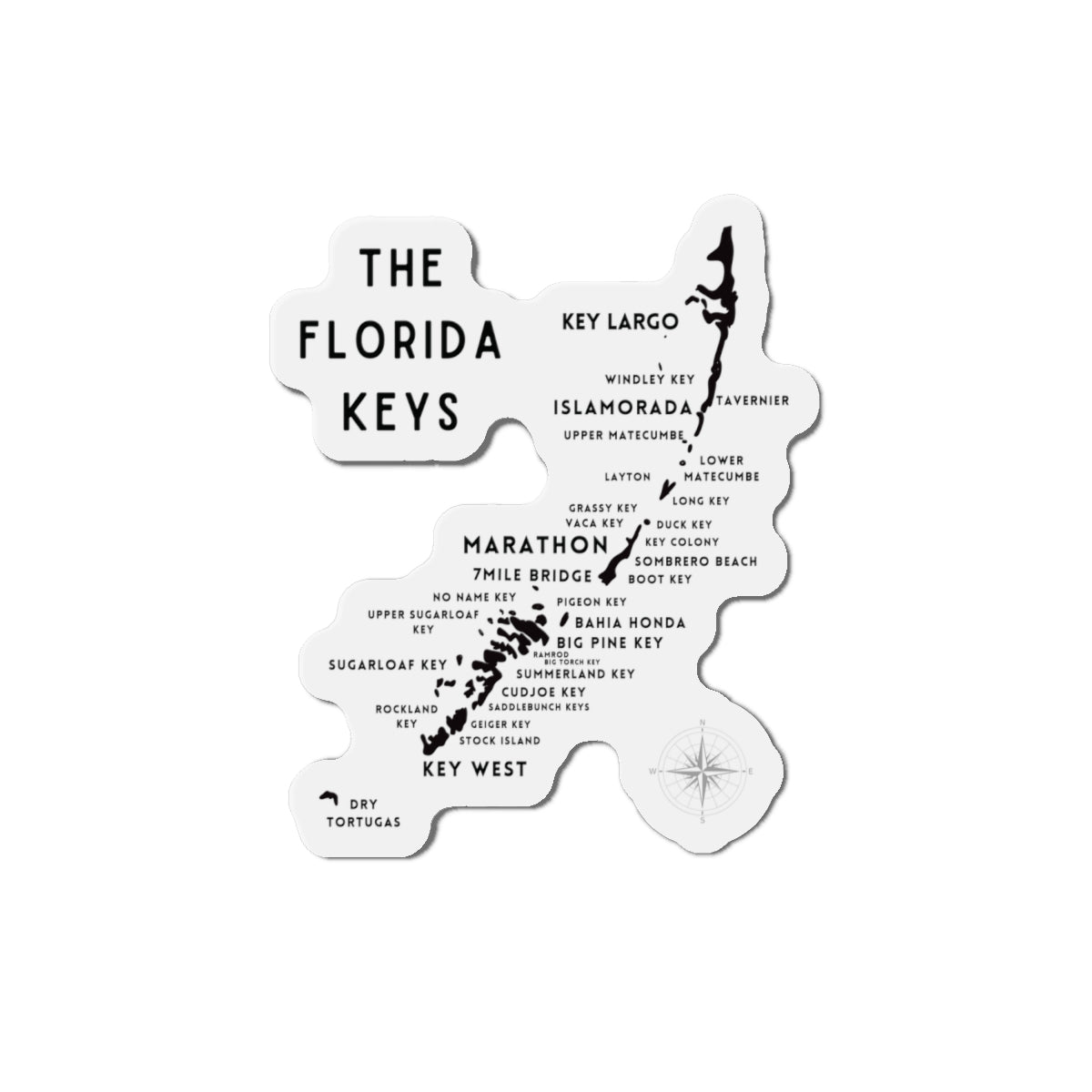 Florida Keys Map Magnets