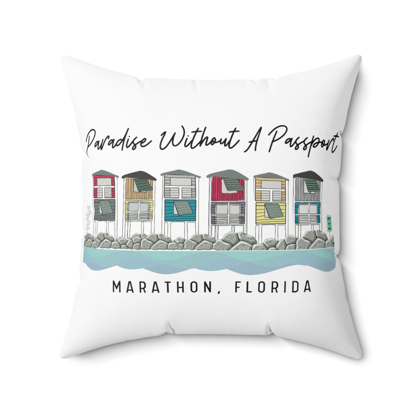 paradise without a passport - throw pillows - four sizes