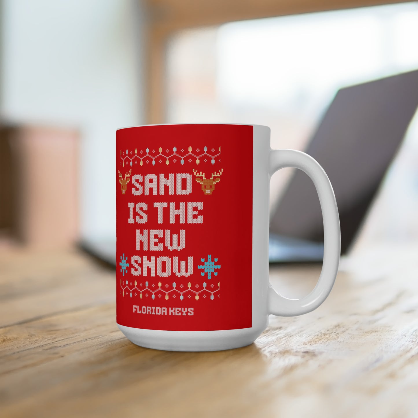 Florida Keys Christmas Mug - Sand is the new snow