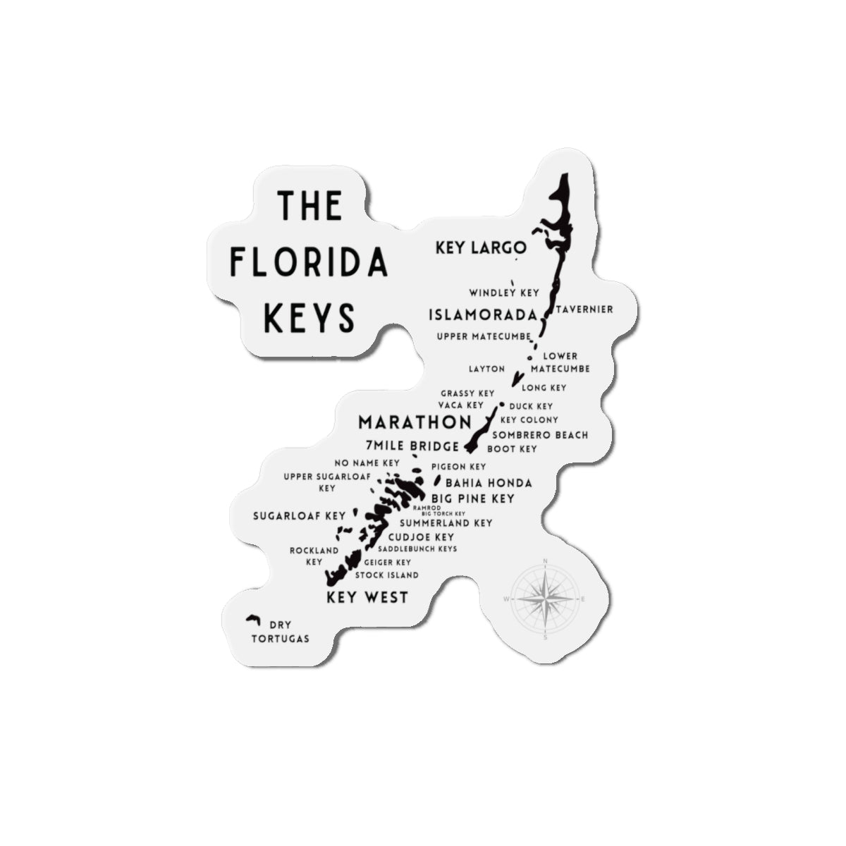 Florida Keys Map Magnets