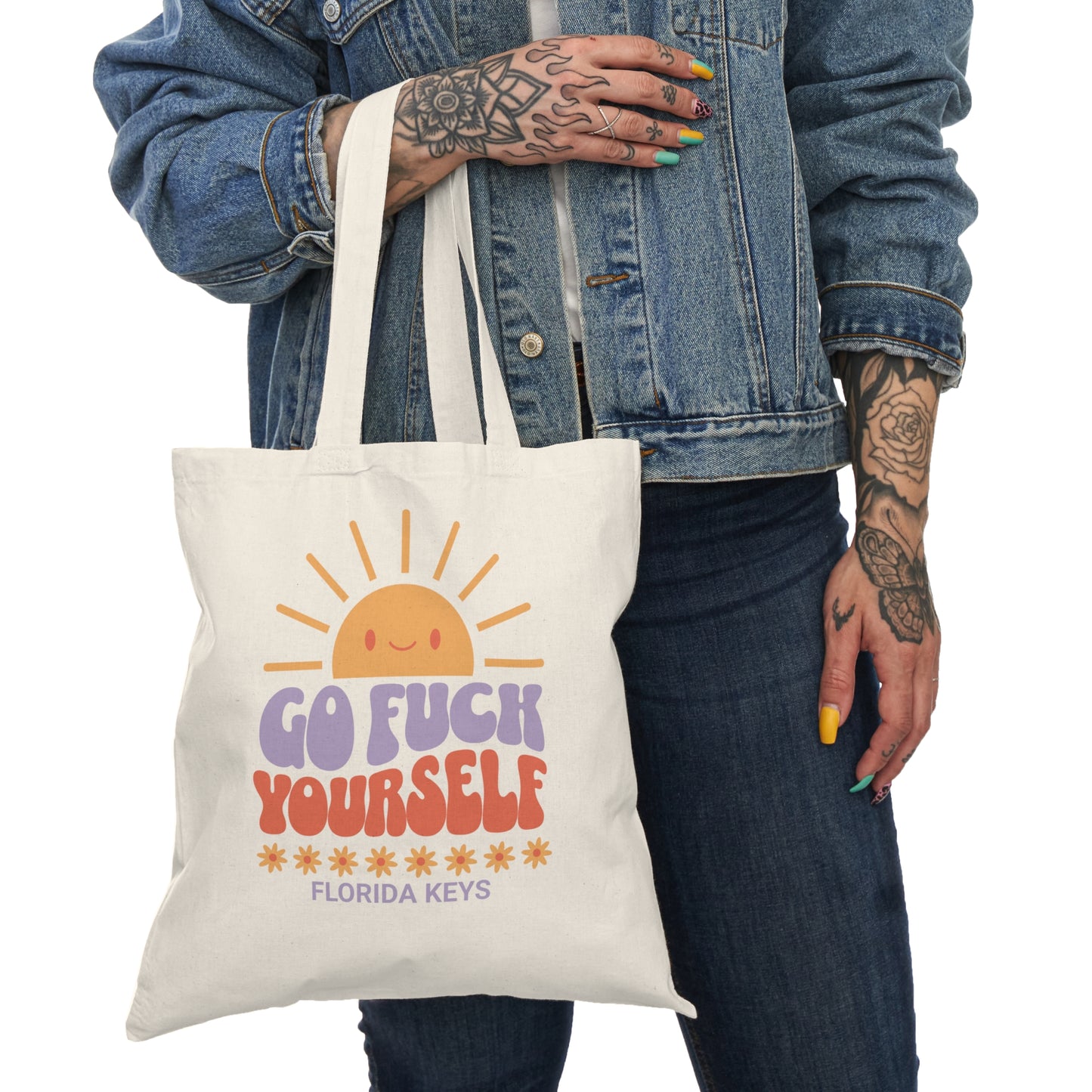 Go F* Yourself - funny tote bag - florida keys