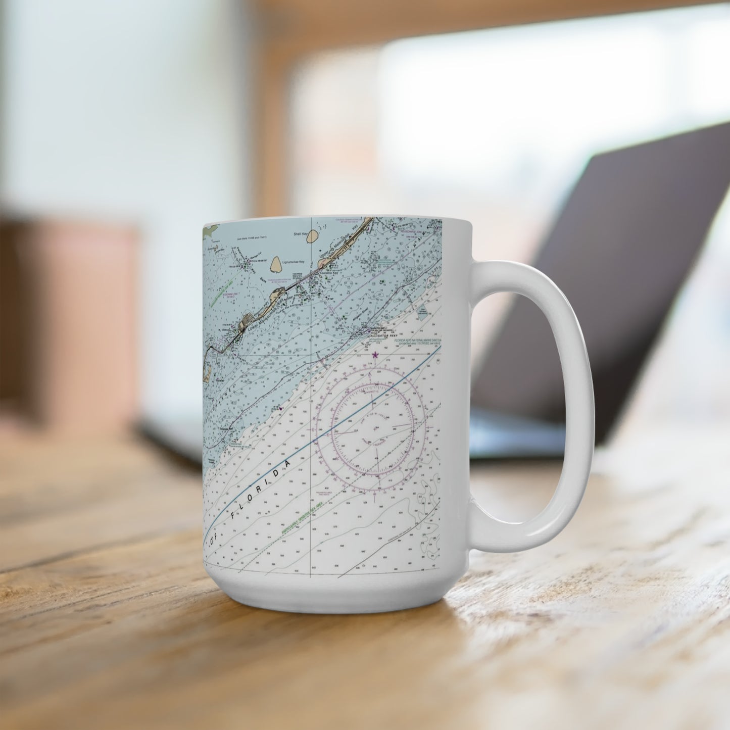 Florida Keys Map Coffee Mug -  Keys Vacation souvenir