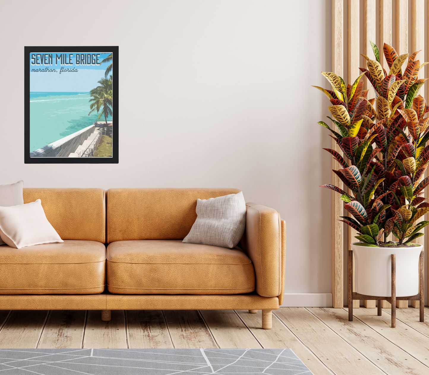 Seven Mile Bridge Stairwell - Marathon Florida Keys Travel Print