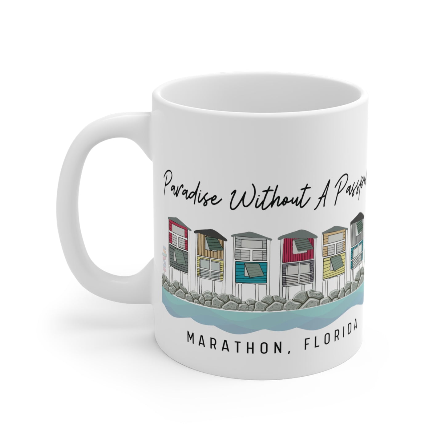 paradise without a passport mug - OB sunshine Mug