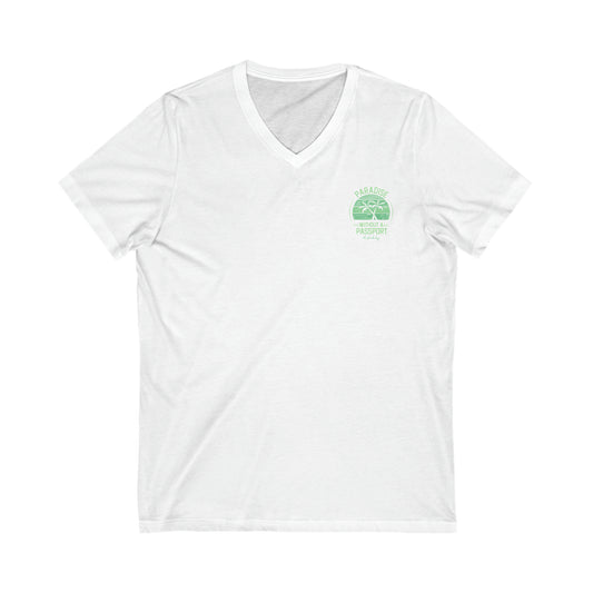 Florida keys vneck tshirt - green - womens tee - vneck shirt floirda keys