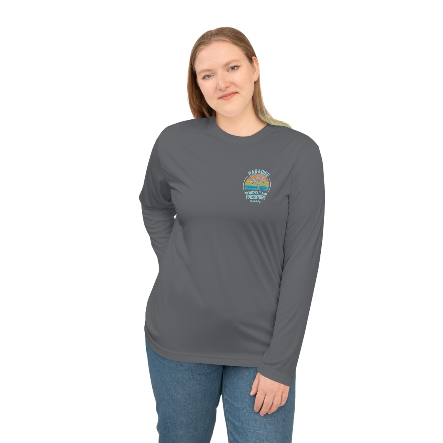 Paradise without a passport - Florida keys - UV long sleeve shirt - long sleeve fishing shirt - UV shirt - florida fishing shirt