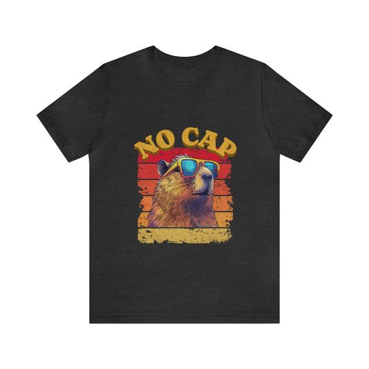 "no cap" capybara tshirt - funny capybara tee - funny tshirt