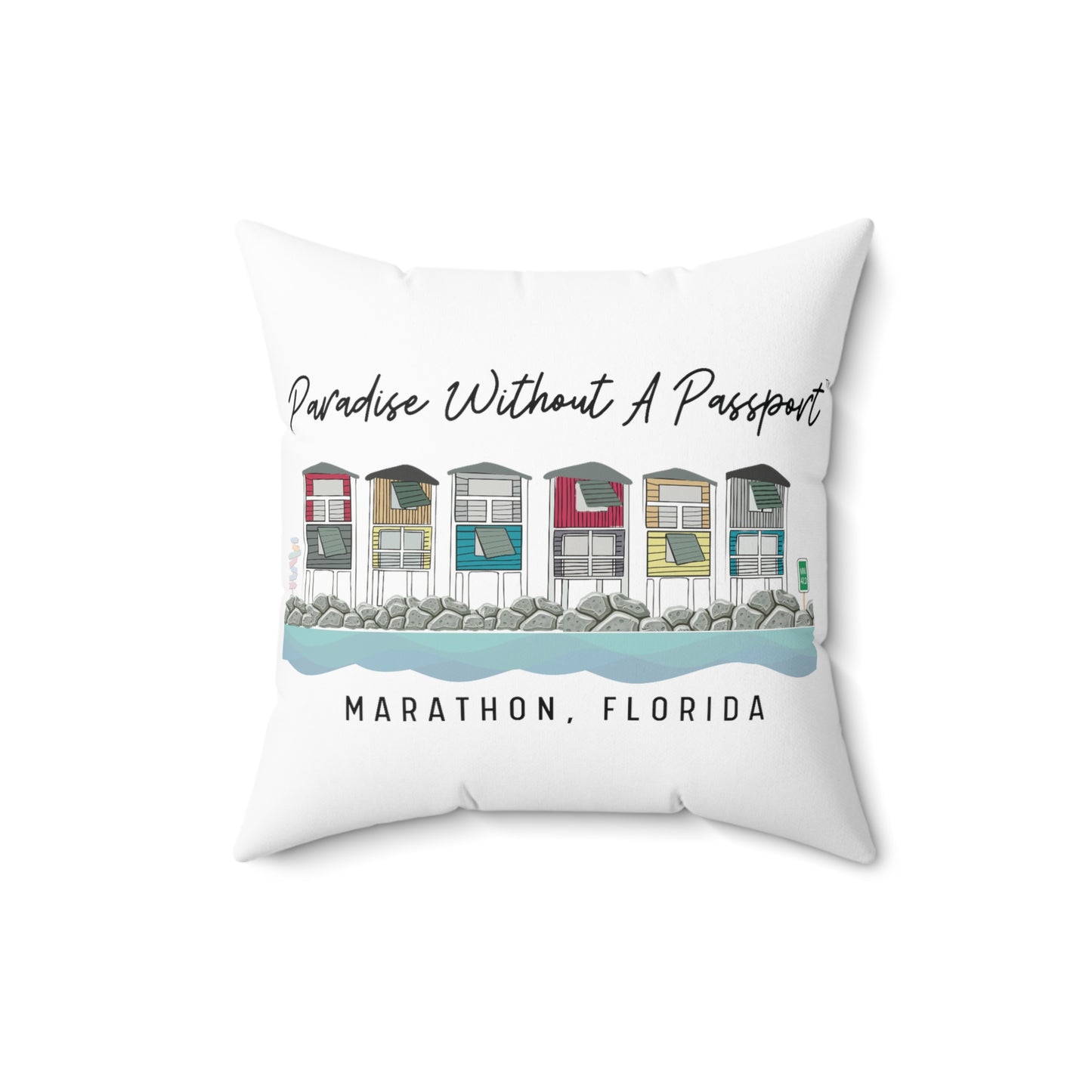 paradise without a passport - throw pillows - four sizes