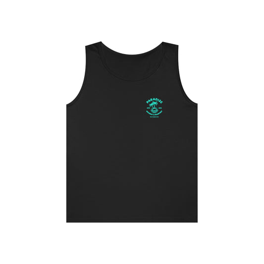 Paradise without a passport - LOGO GREEN Men's tank top