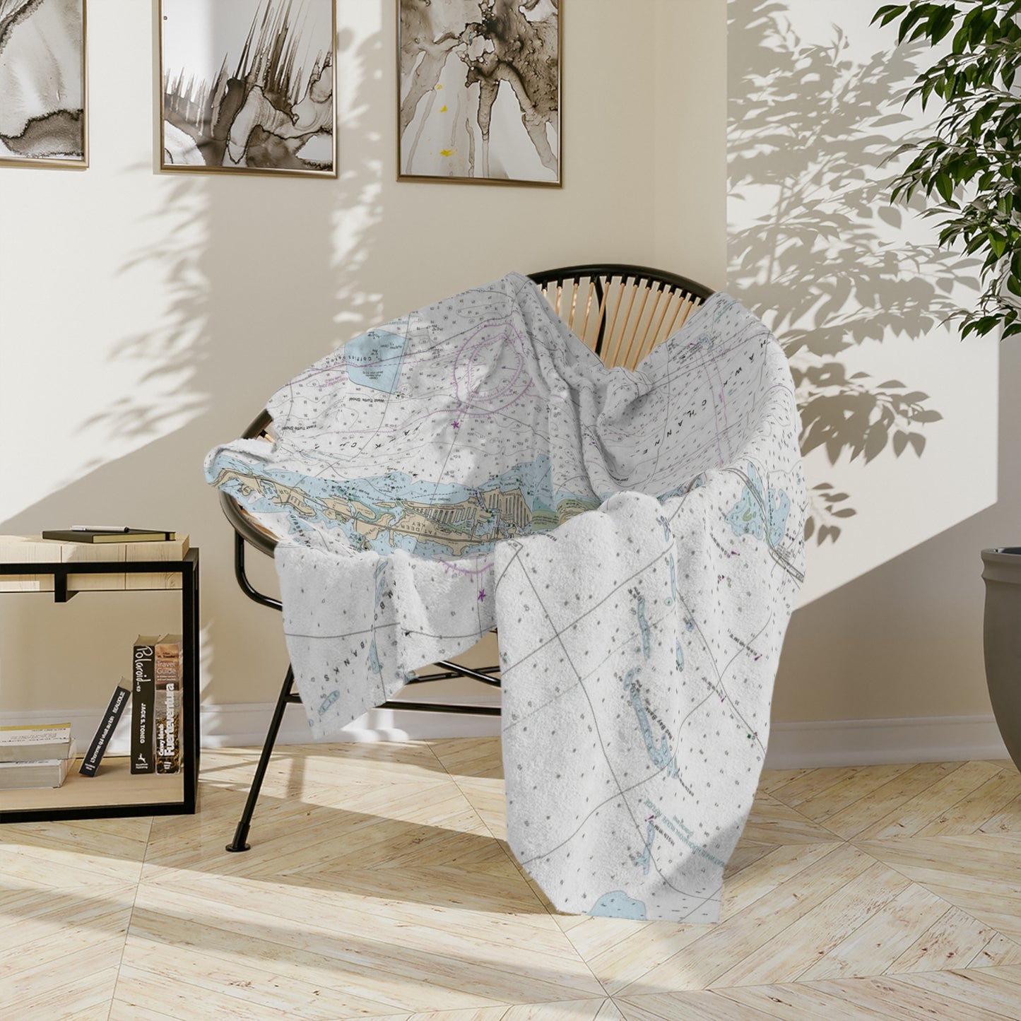 Marathon map florida keys Plush Blanket - - soft cozy gift