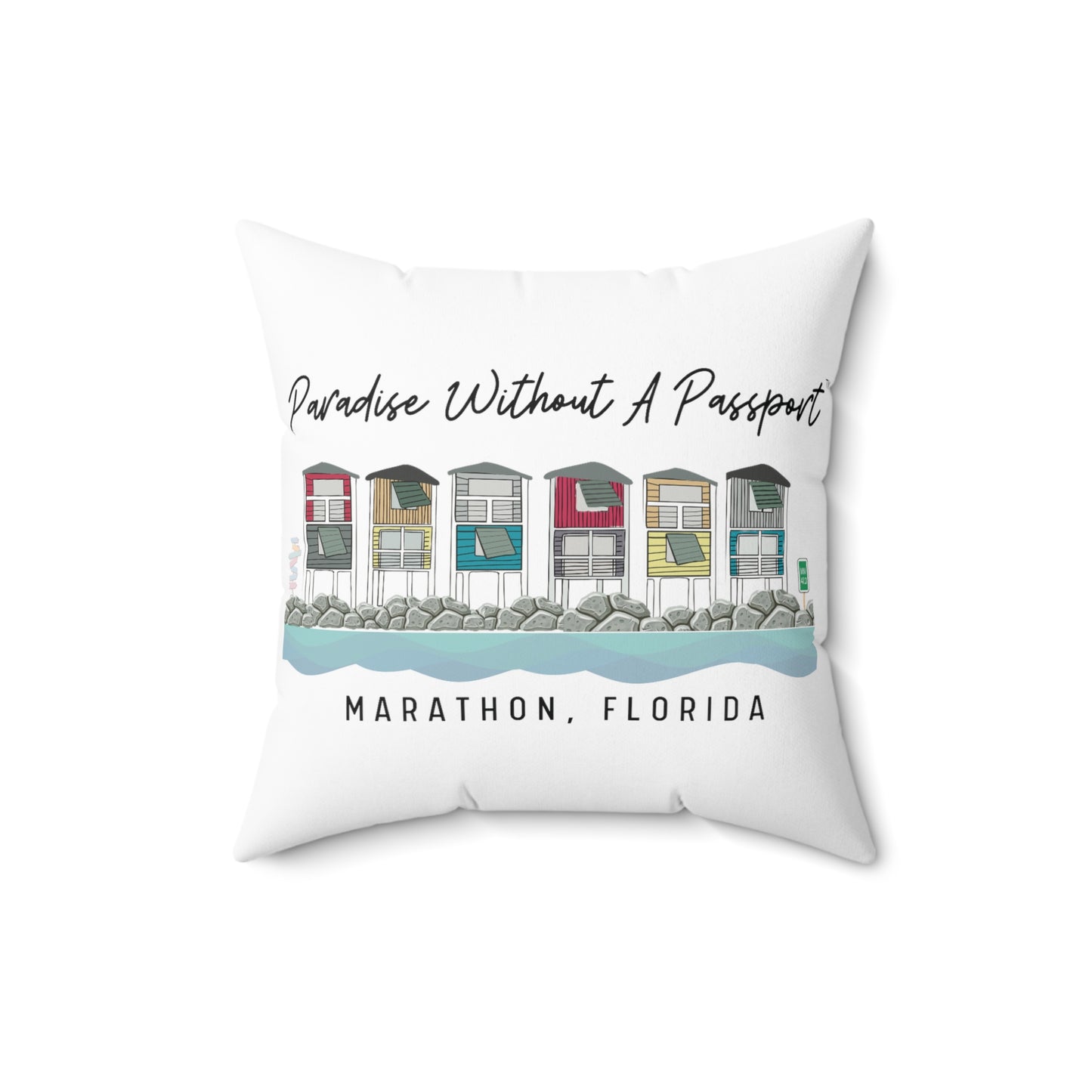 paradise without a passport - throw pillows - four sizes