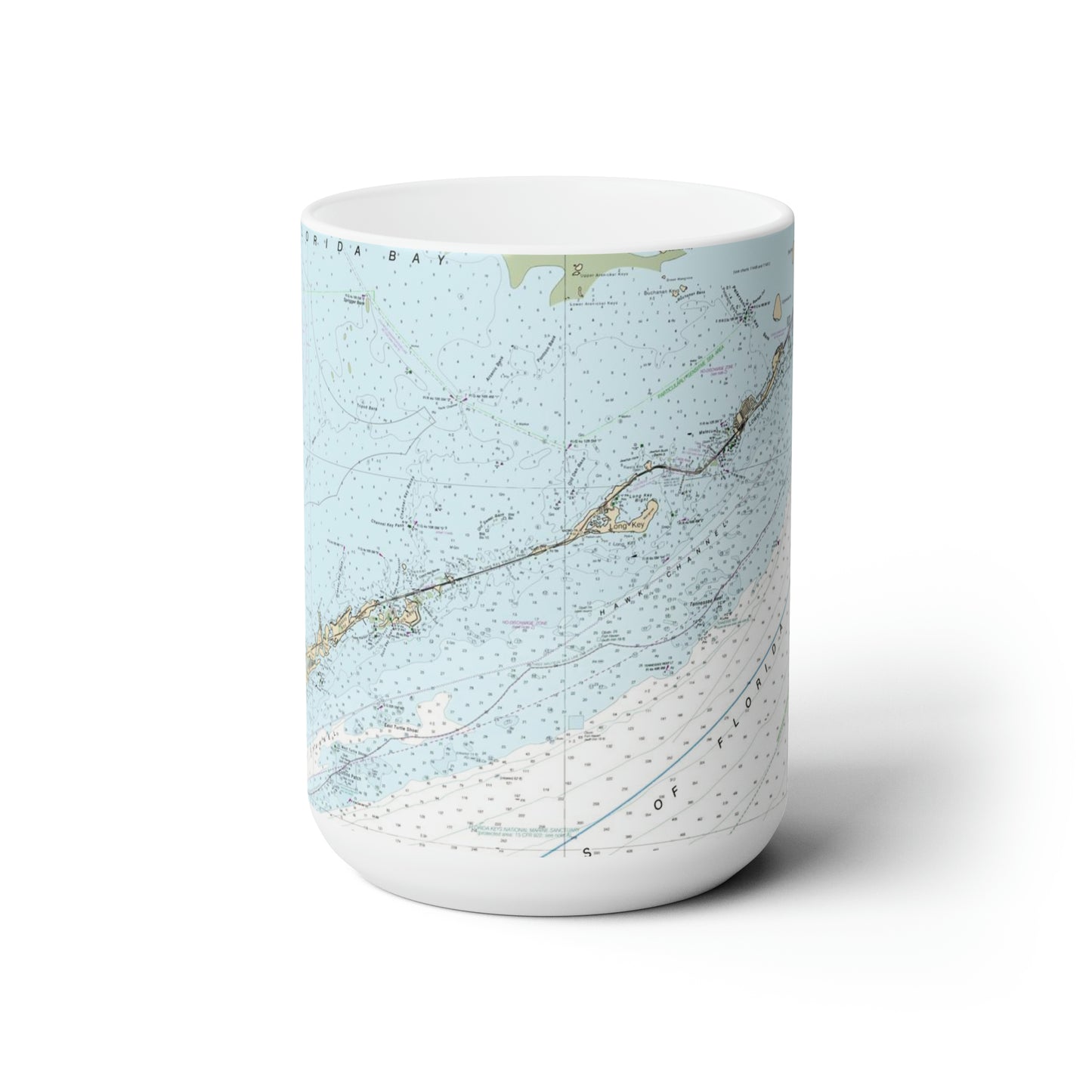 Florida Keys Map Coffee Mug -  Keys Vacation souvenir