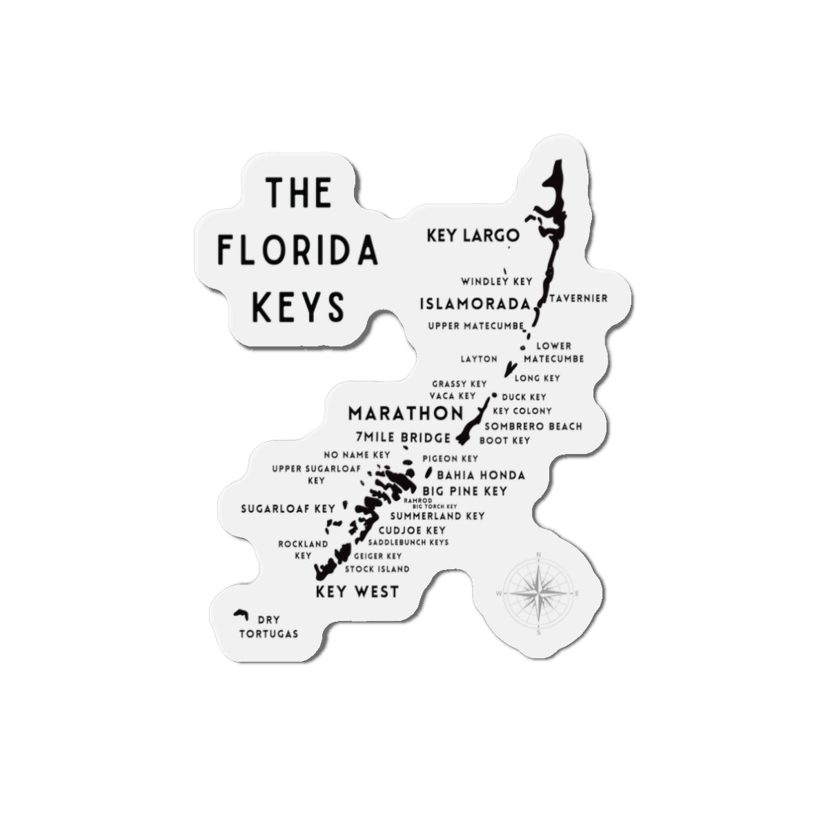 Florida Keys Map Magnets