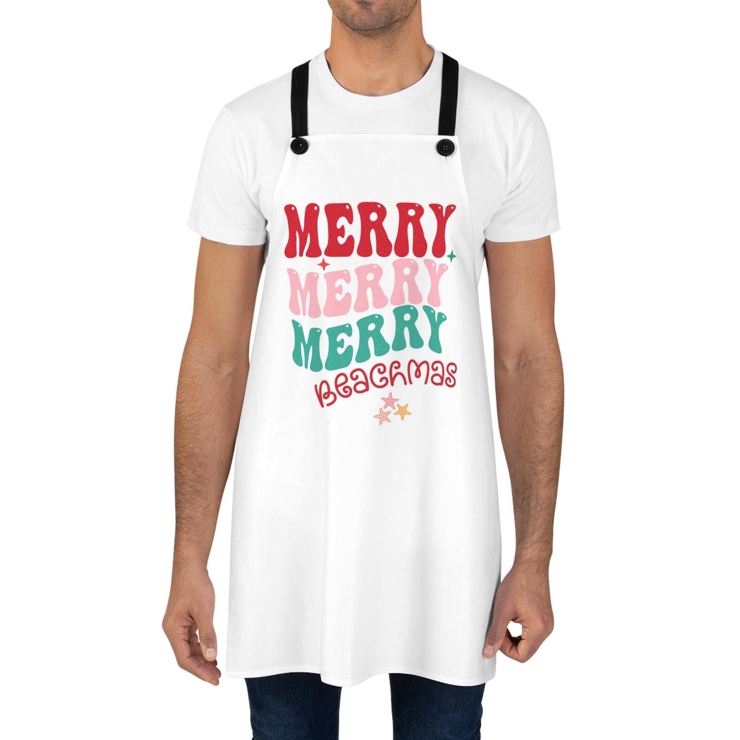 Merry Beachmas Christmas Apron