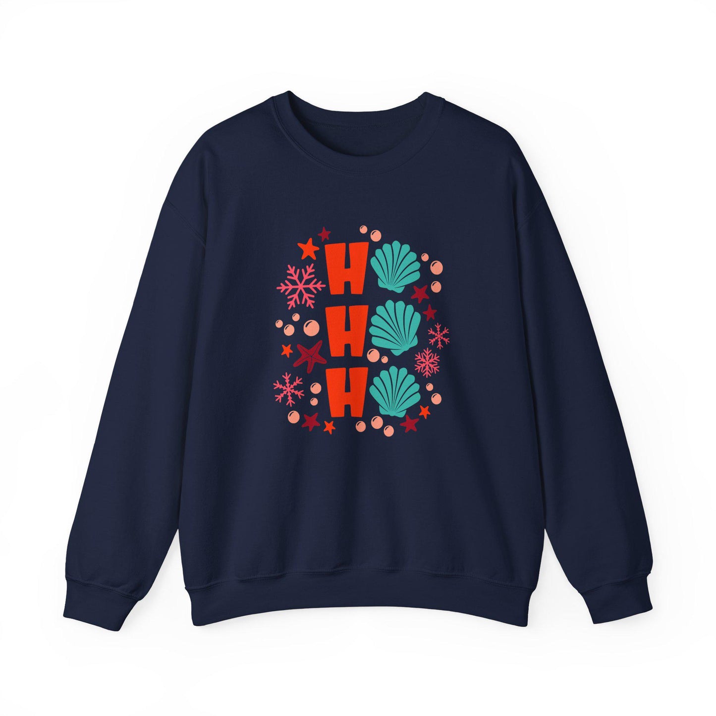 Beachy Christmas Sweatshirt, cute and funny holiday sweatshirt, lightweight sweatshirt