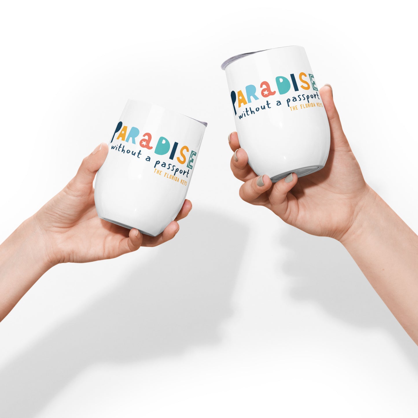 Paradise without a passport - wine tumbler