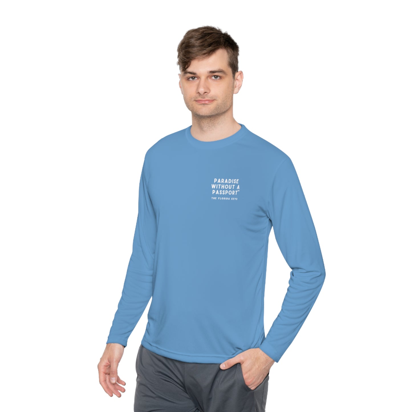 florida keys map - long sleeve fishing shirt - uv protected