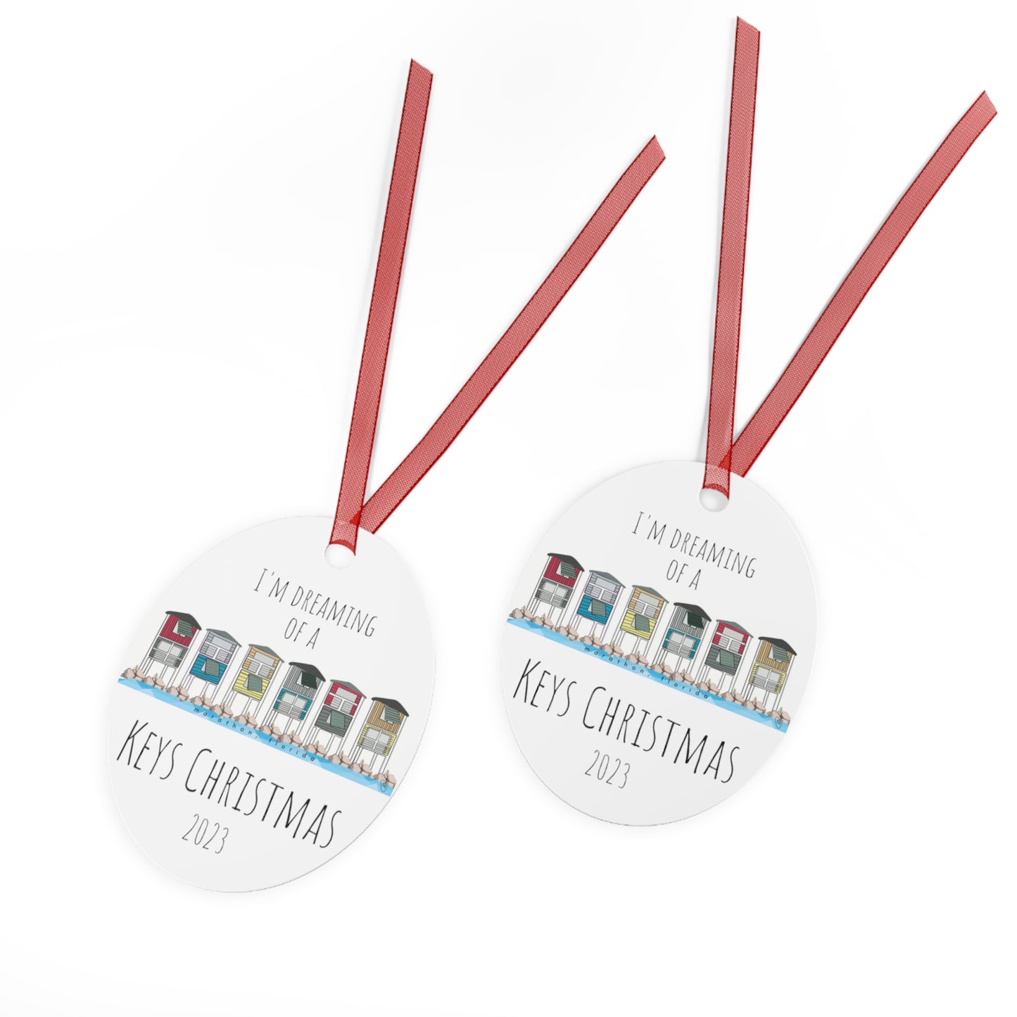 OB sunshine christmas ornament - dreaming of a keys christmas