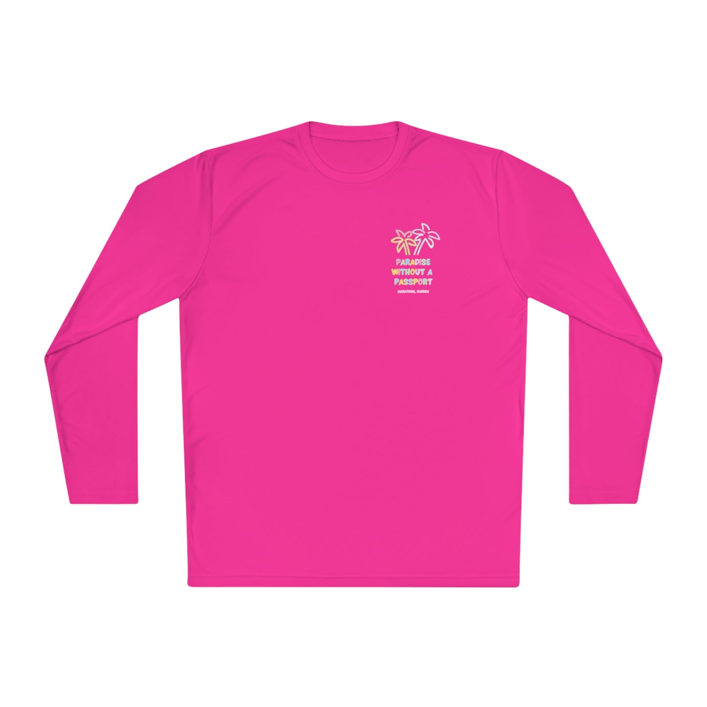Paradise without a passport- Unisex Lightweight Long Sleeve Tee