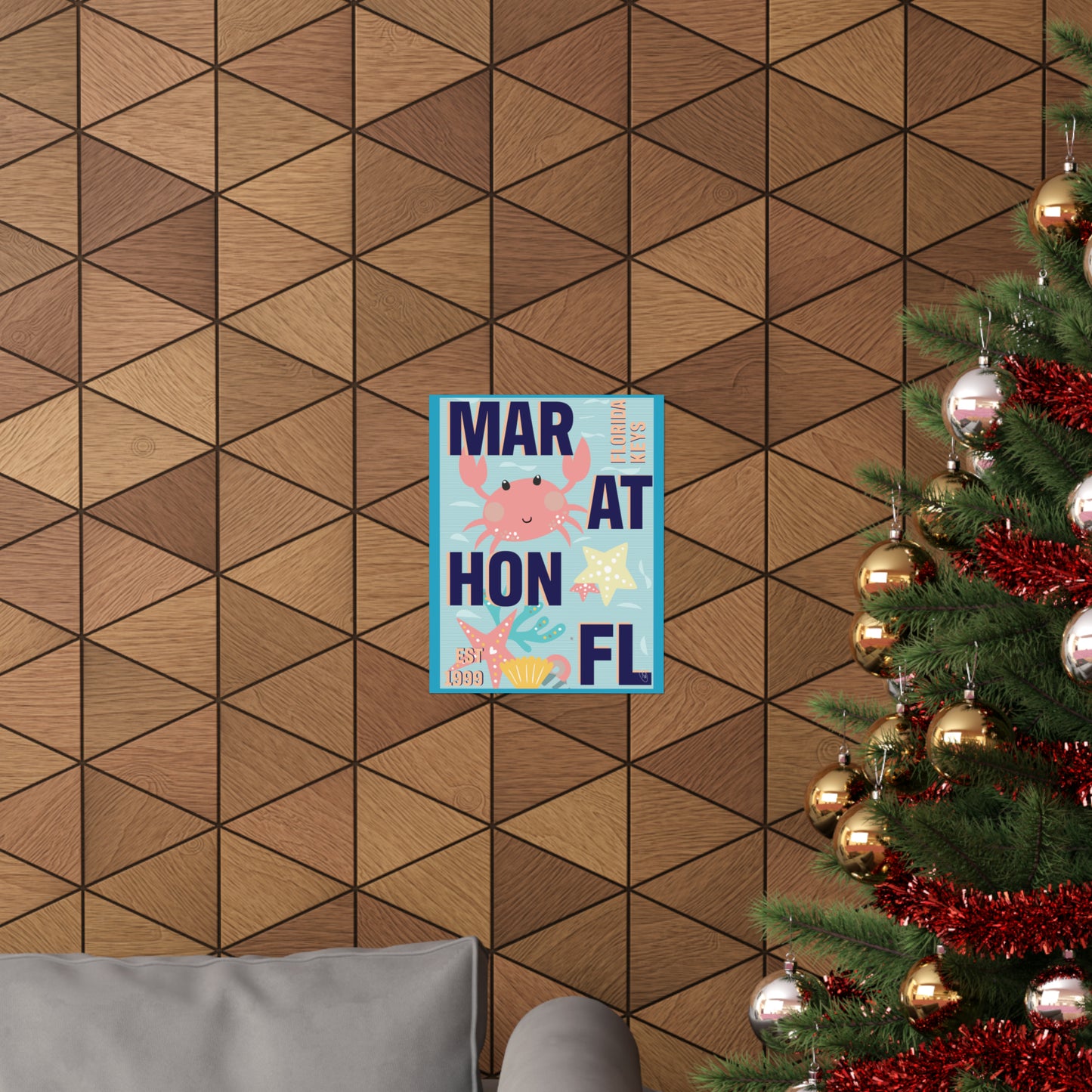 Marathon Florida kids room poster - Florida keys - marathon art