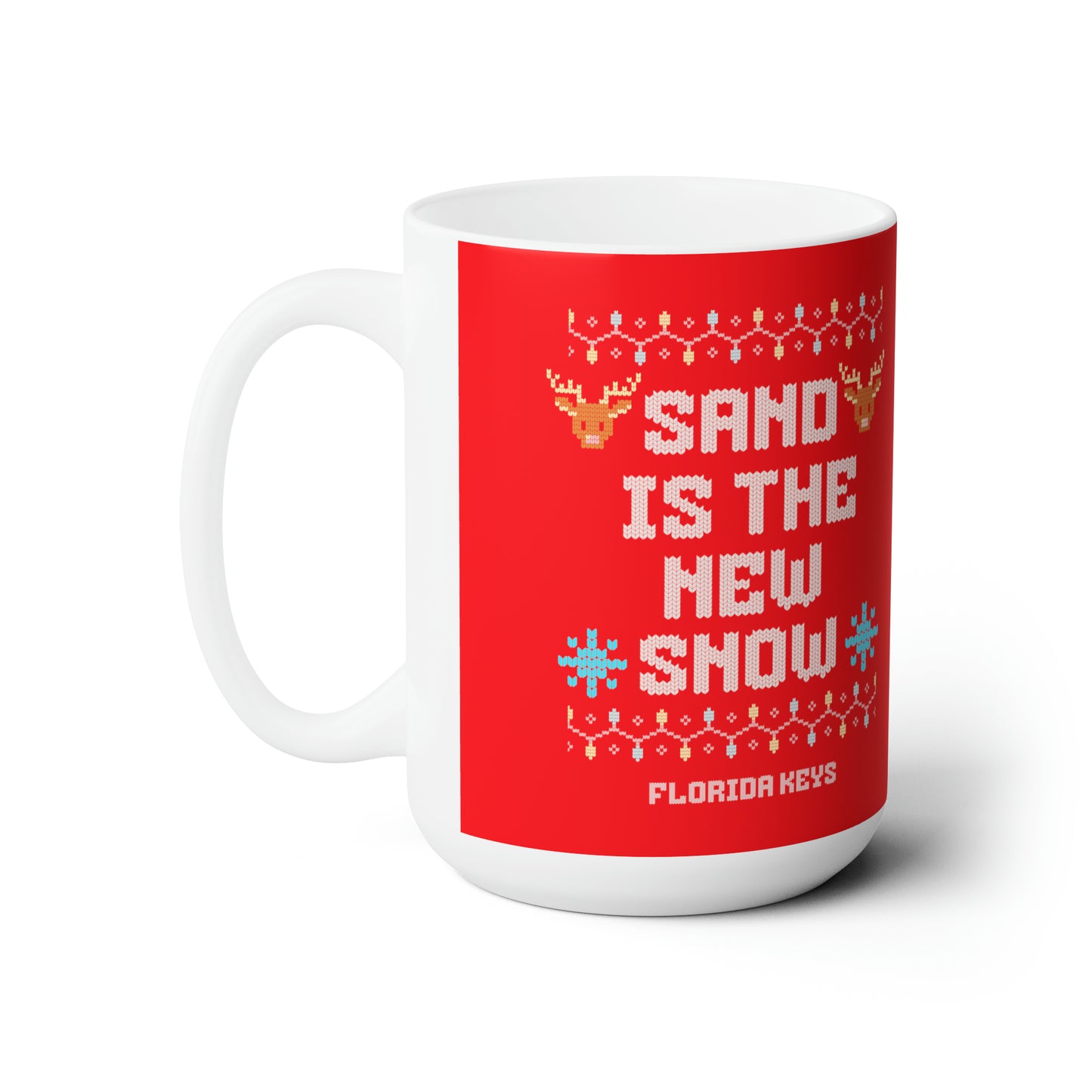 Florida Keys Christmas Mug - Sand is the new snow