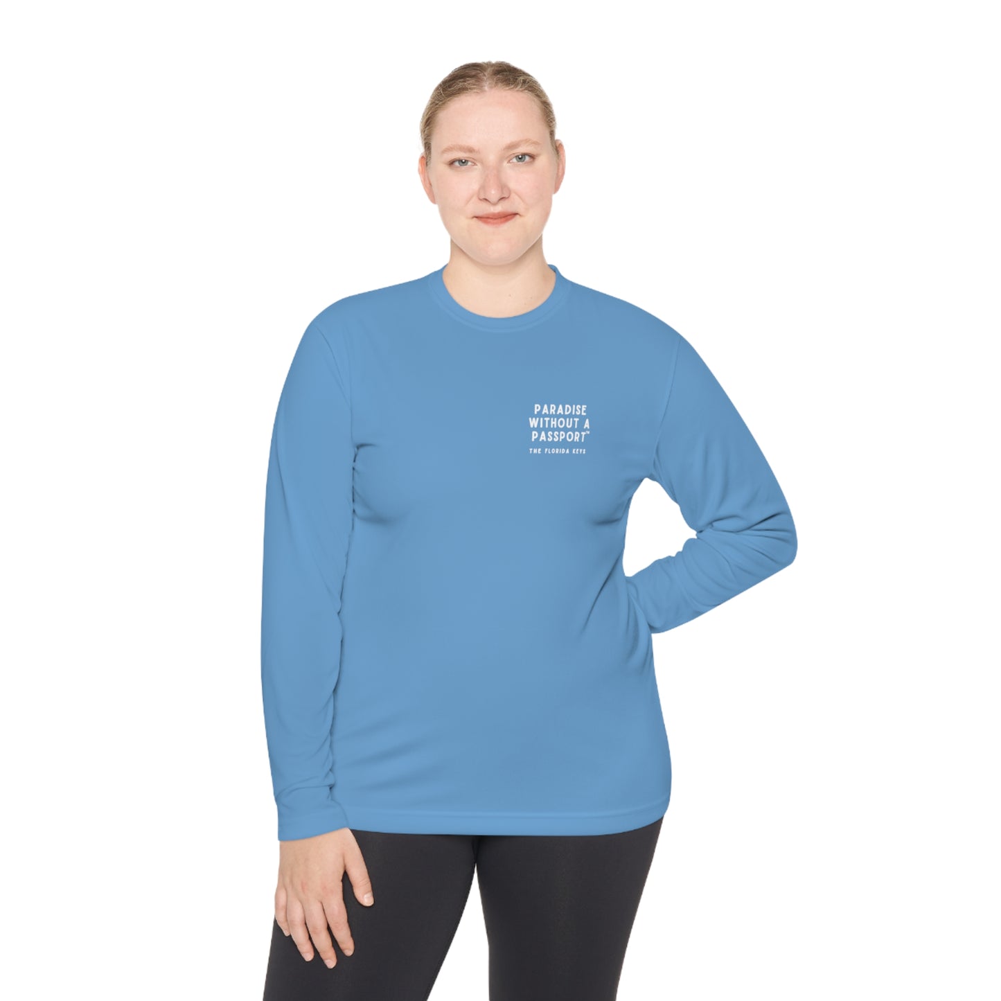 florida keys map - long sleeve fishing shirt - uv protected