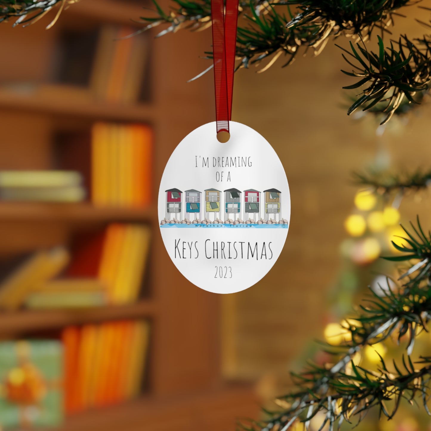 OB sunshine christmas ornament - dreaming of a keys christmas
