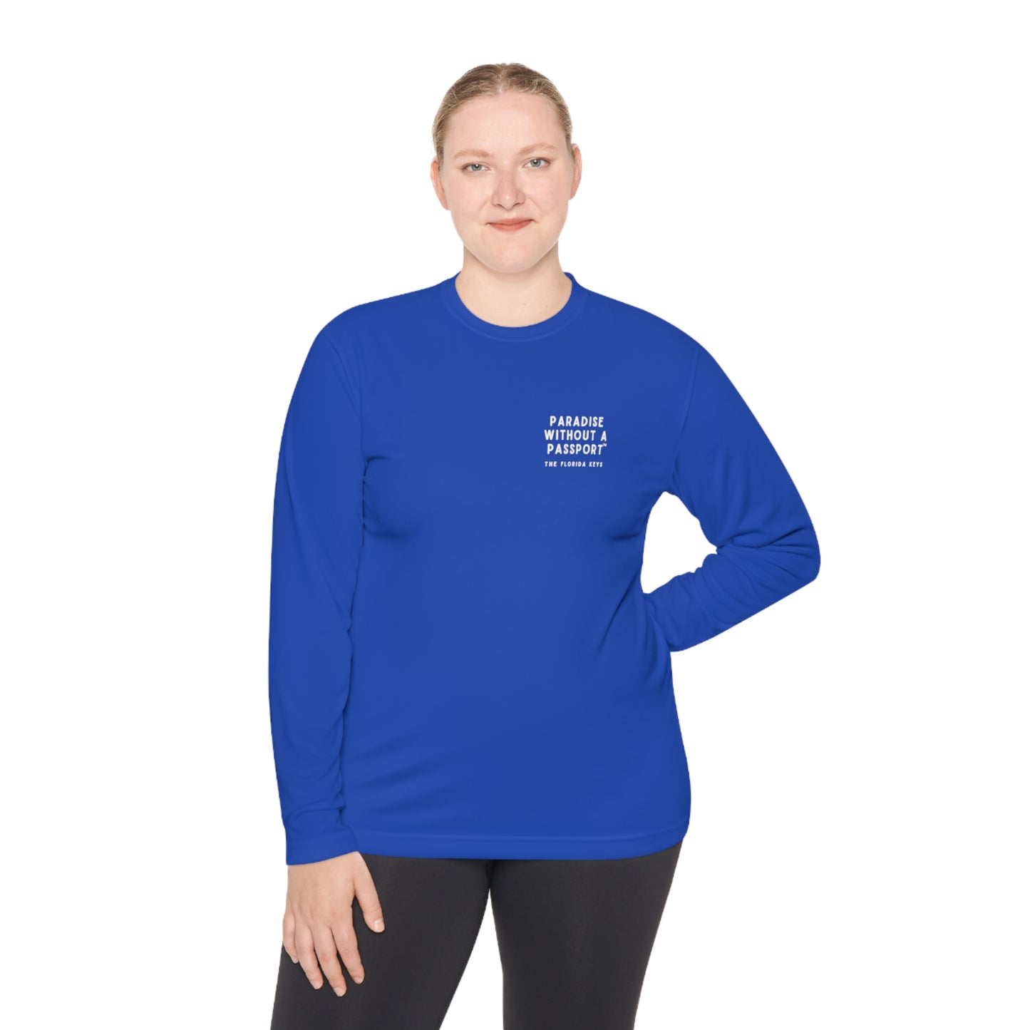florida keys map - long sleeve fishing shirt - uv protected