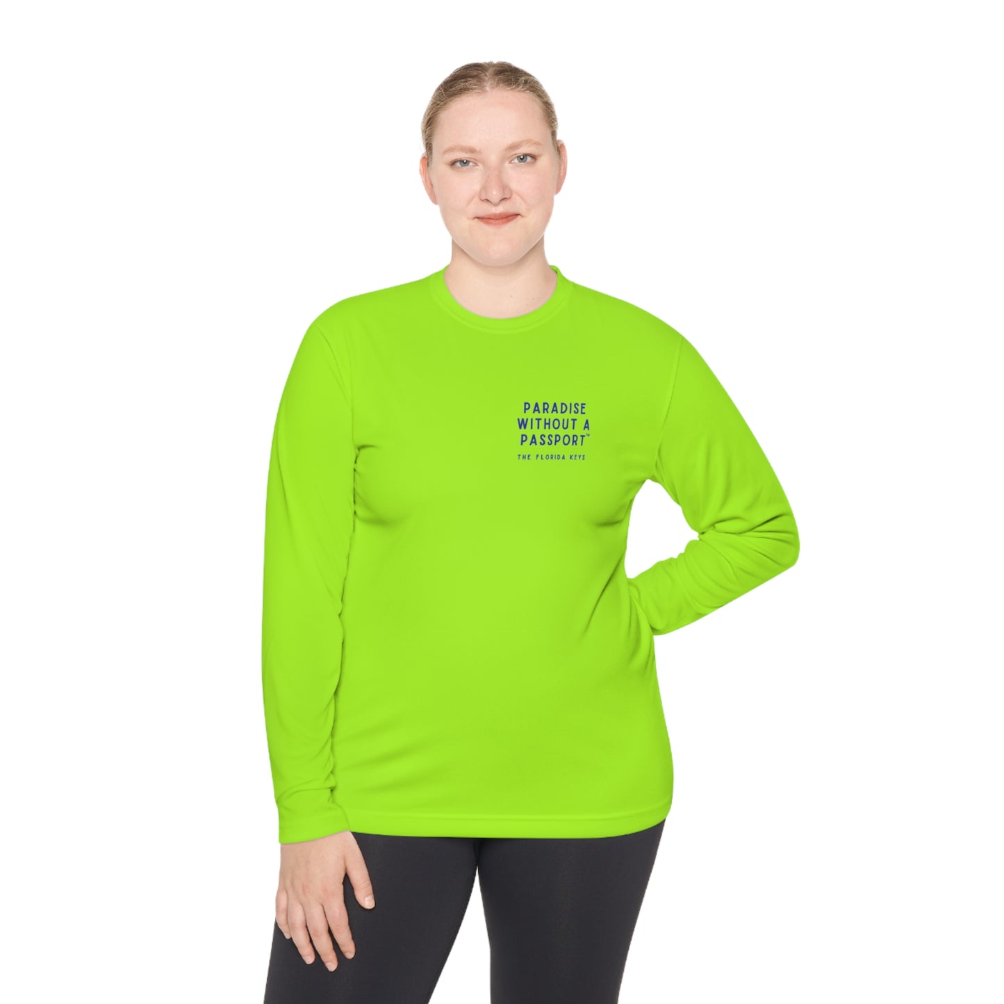 florida keys map - long sleeve fishing shirt - uv protected