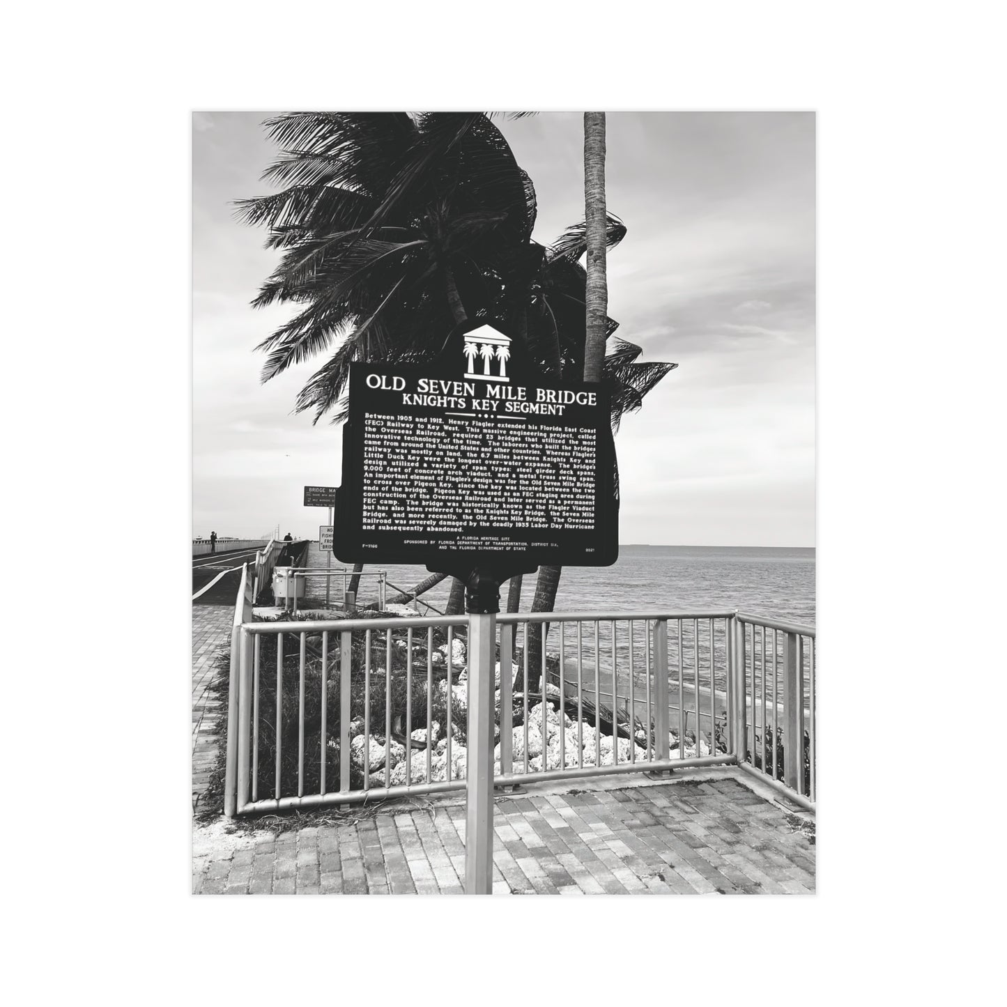 Matte Print of Seven Mile Bridge - Florida Keys Photography