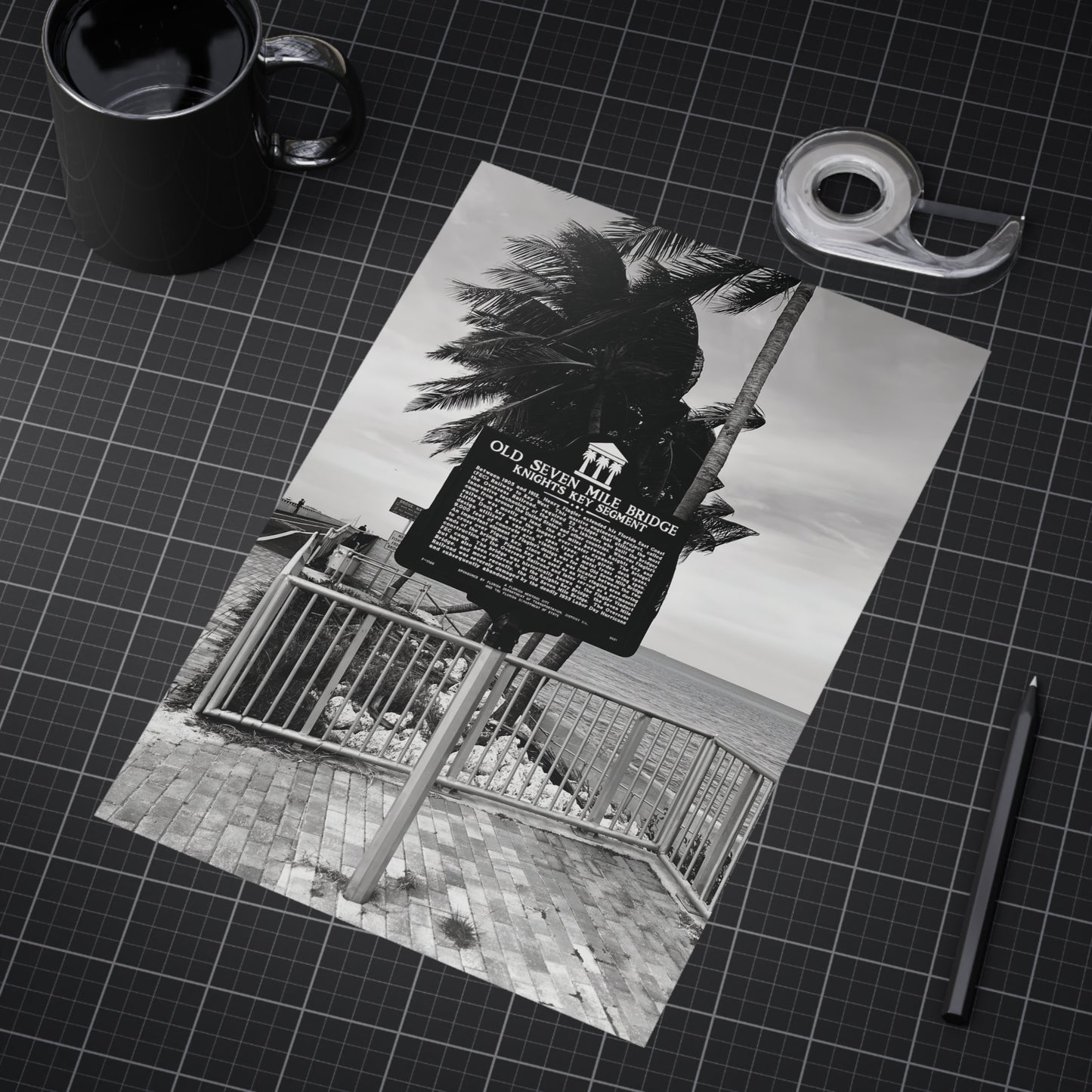 Matte Print of Seven Mile Bridge - Florida Keys Photography