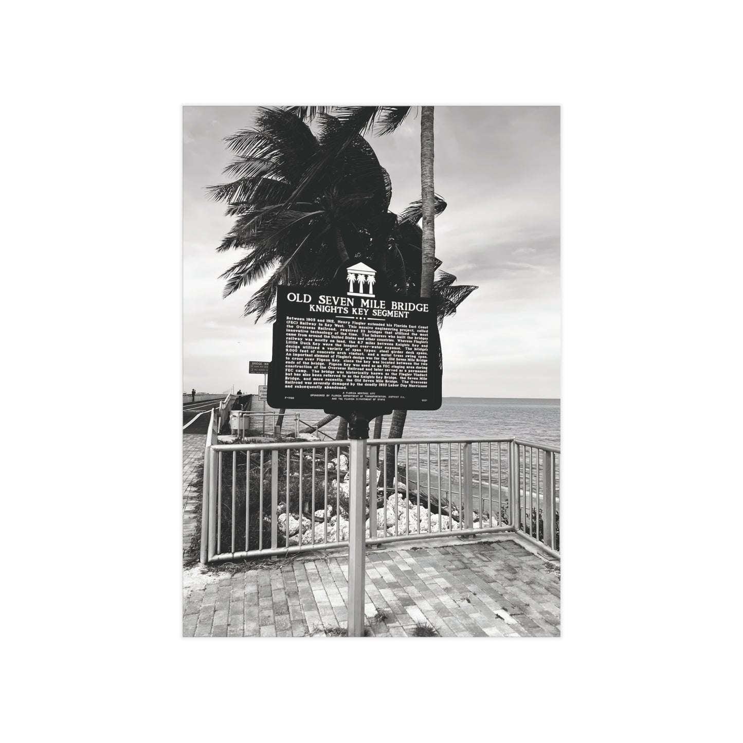 Matte Print of Seven Mile Bridge - Florida Keys Photography