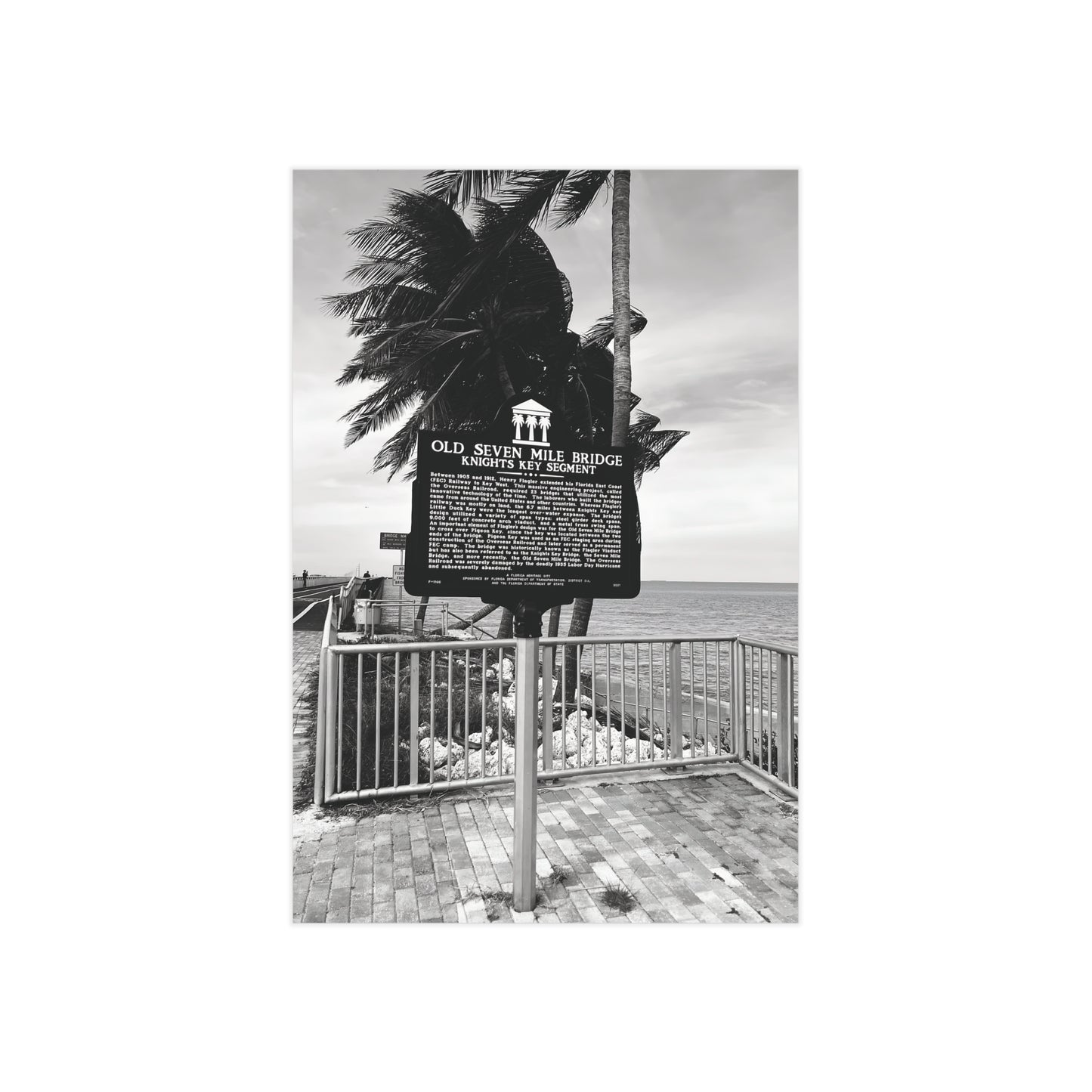 Matte Print of Seven Mile Bridge - Florida Keys Photography