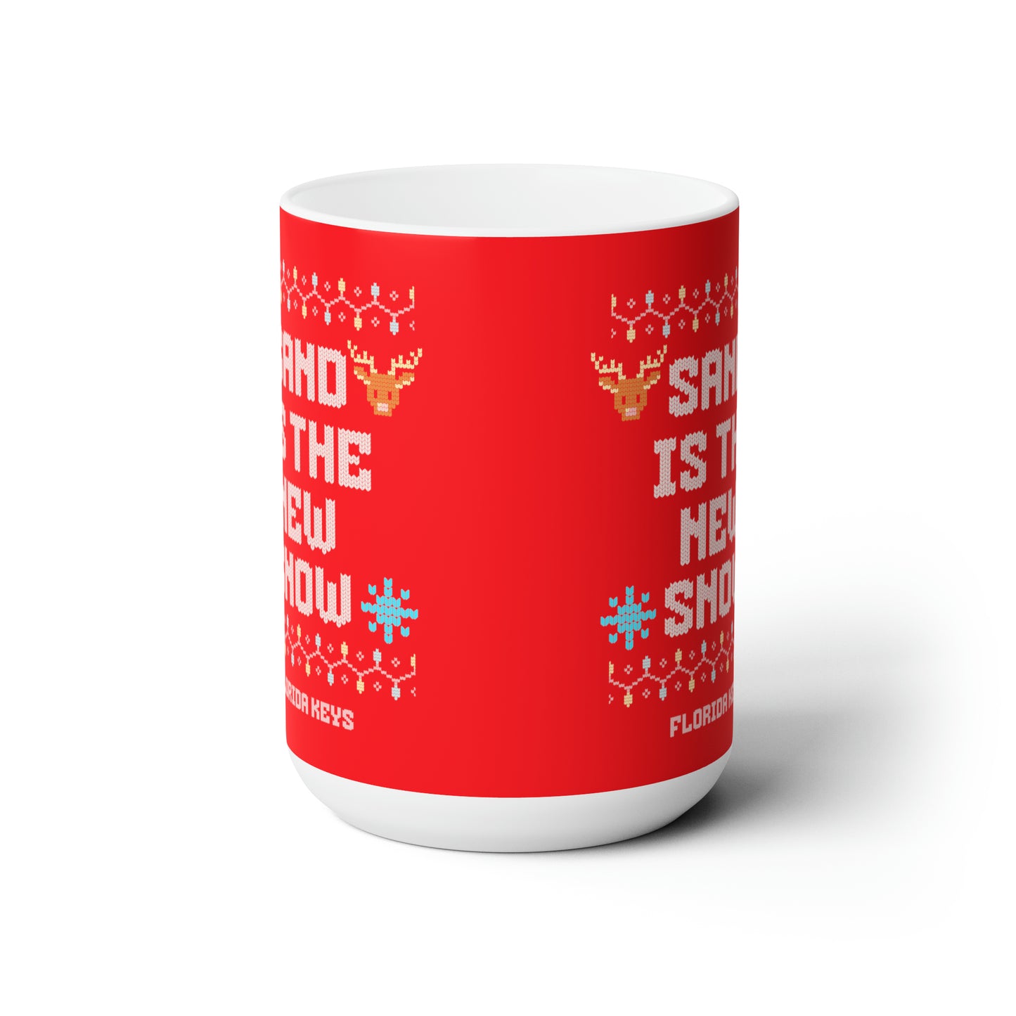 Florida Keys Christmas Mug - Sand is the new snow