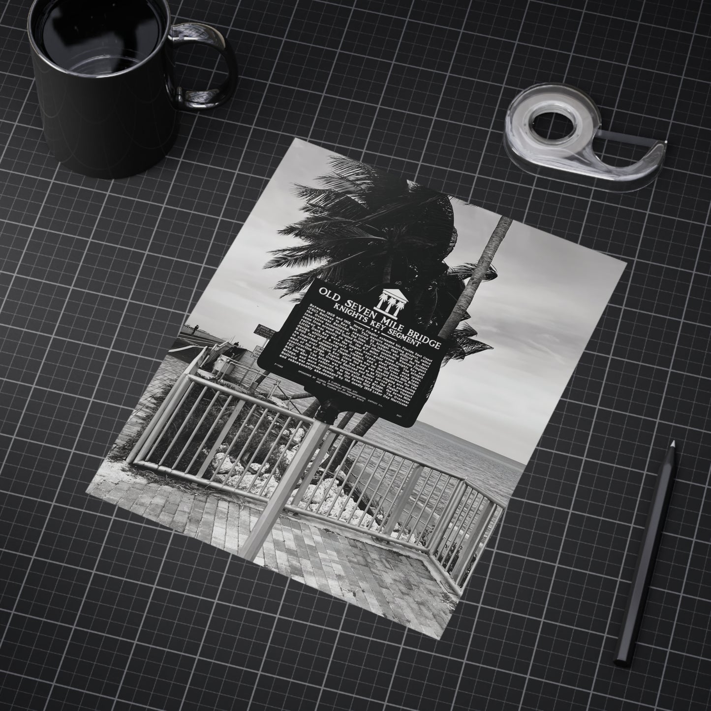 Matte Print of Seven Mile Bridge - Florida Keys Photography