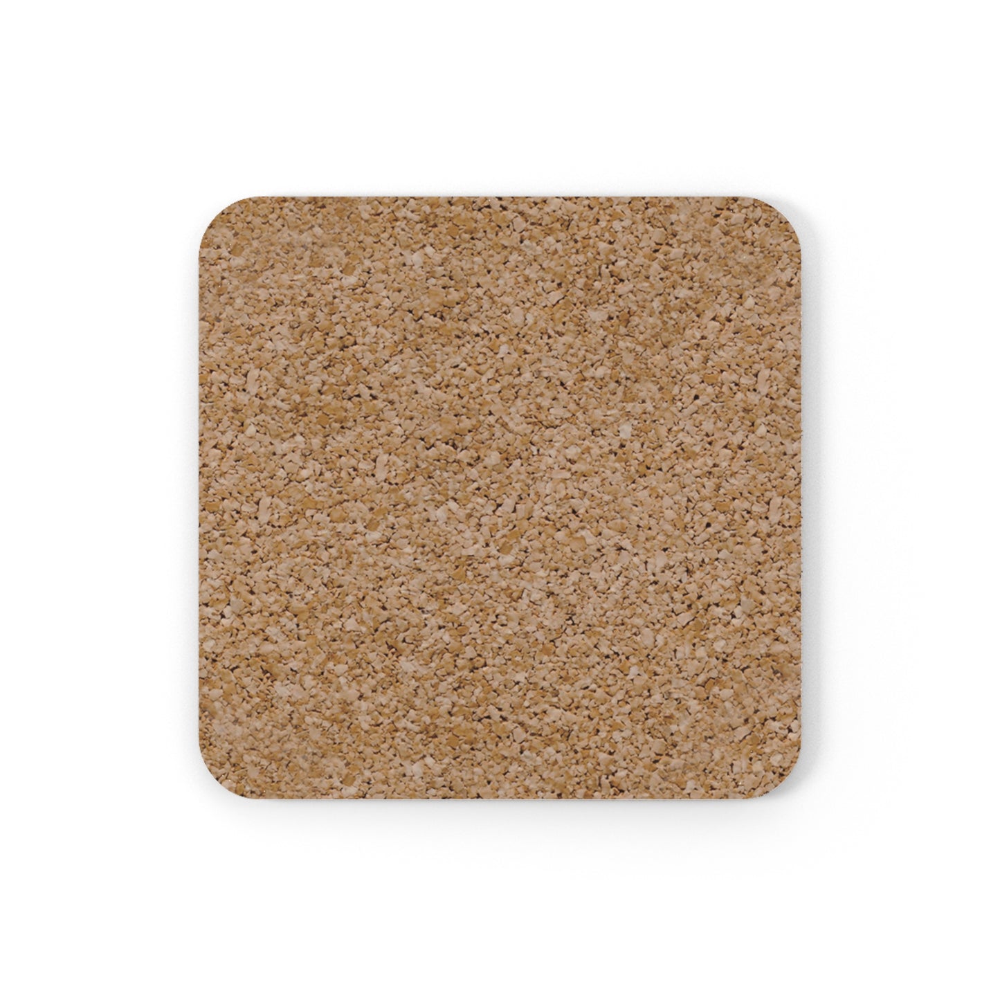 paradise without a passport - pink & white - Cork Back Coaster