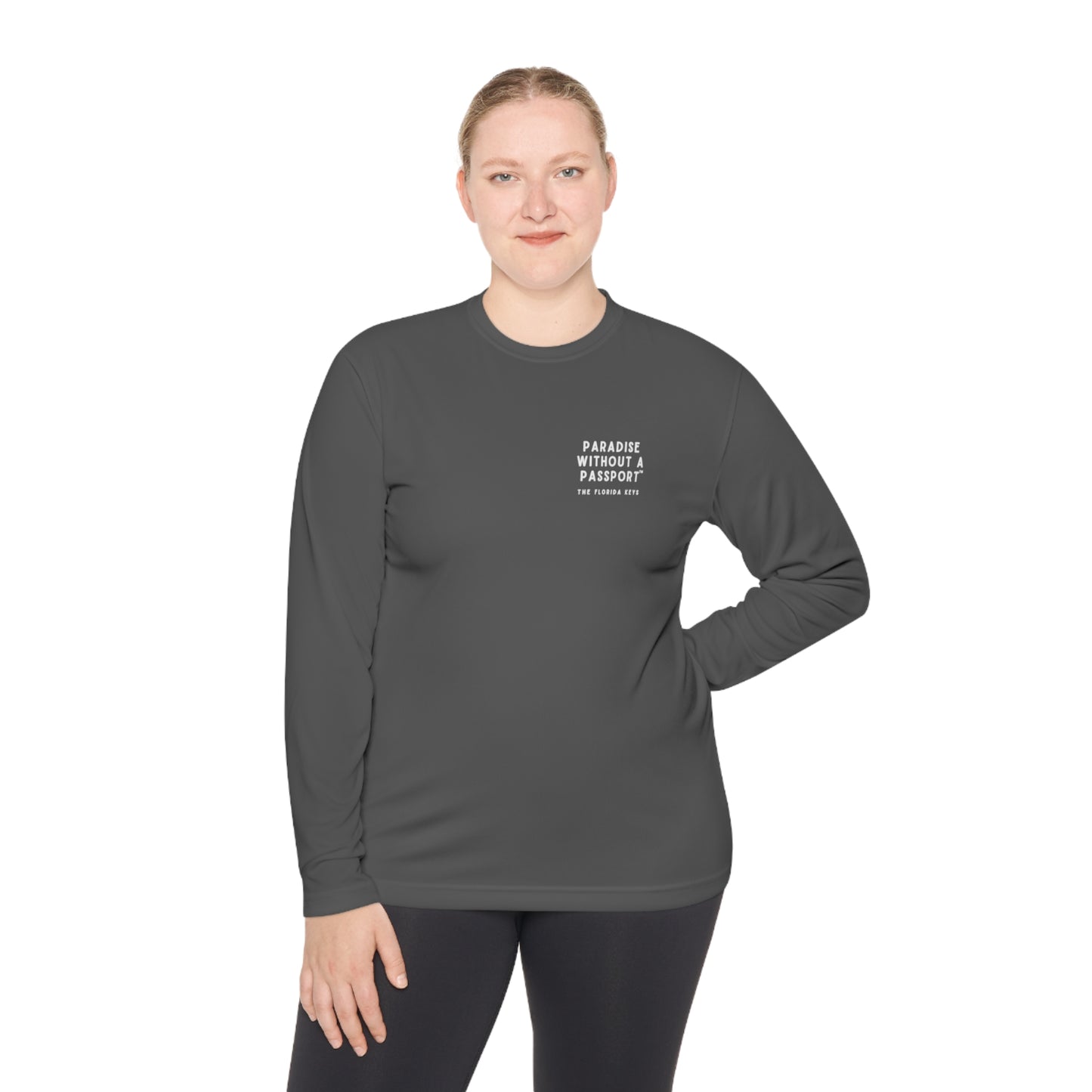 florida keys map - long sleeve fishing shirt - uv protected