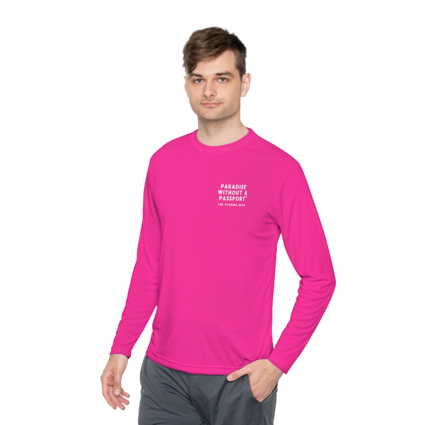 florida keys map - long sleeve fishing shirt - uv protected