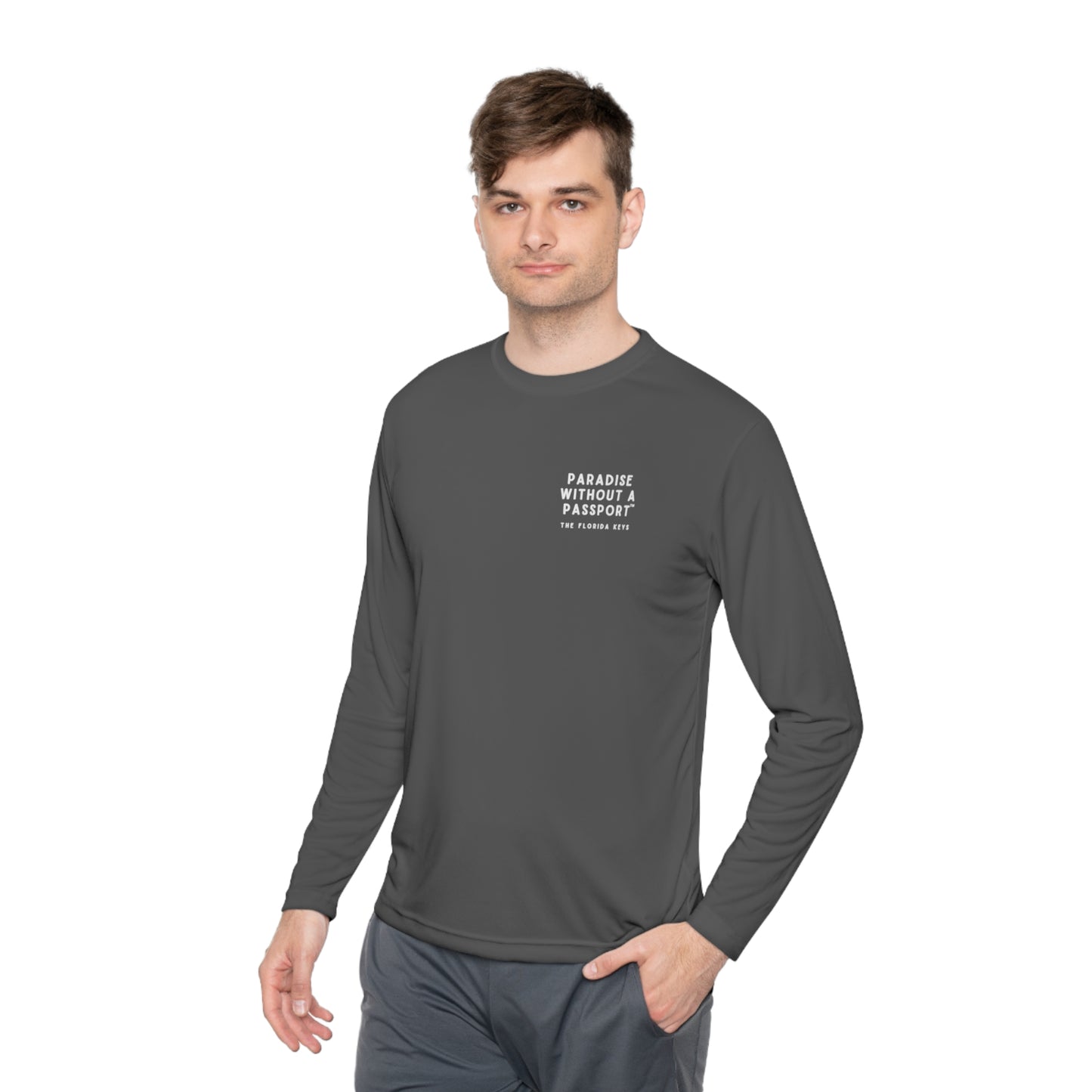 florida keys map - long sleeve fishing shirt - uv protected