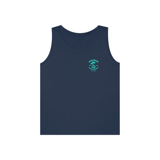Paradise without a passport - LOGO GREEN Men's tank top