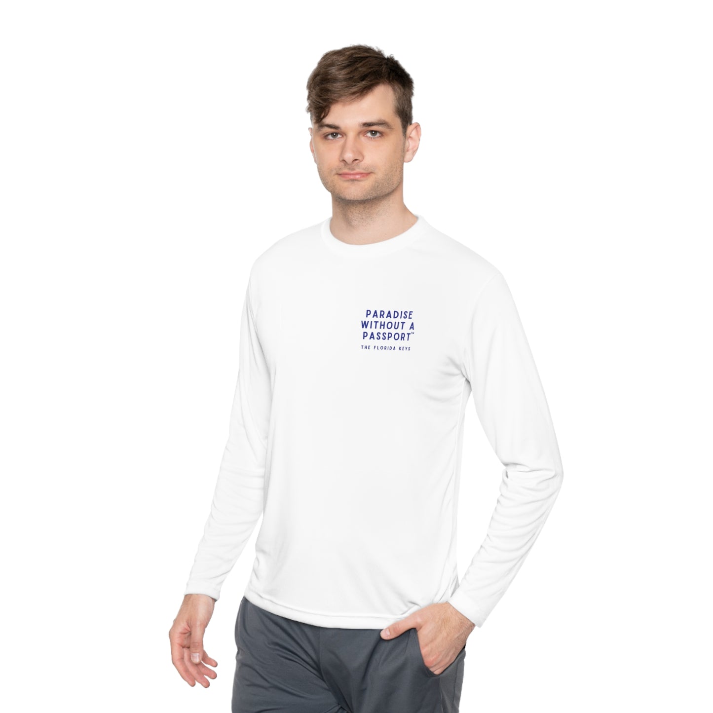 florida keys map - long sleeve fishing shirt - uv protected
