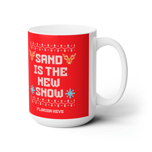 Florida Keys Christmas Mug - Sand is the new snow